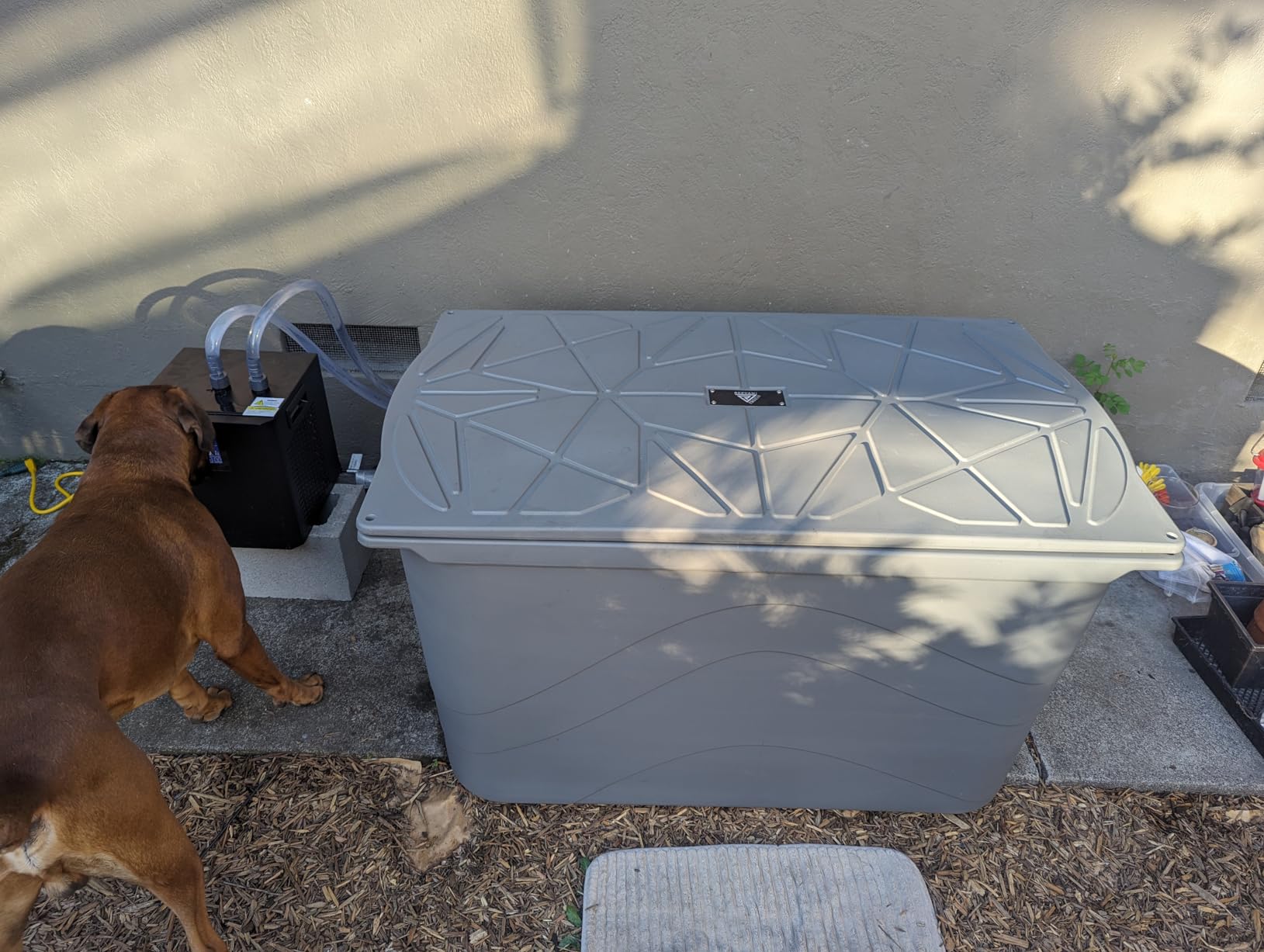 Frozin 400 Cold Plunge Tub. High-efficiency Foam Insulation for Superior Ice Retention over Uninsulated Barrel or Inflatable Ice Baths. 100 Gallon Frozen Capacity. customer photo 1