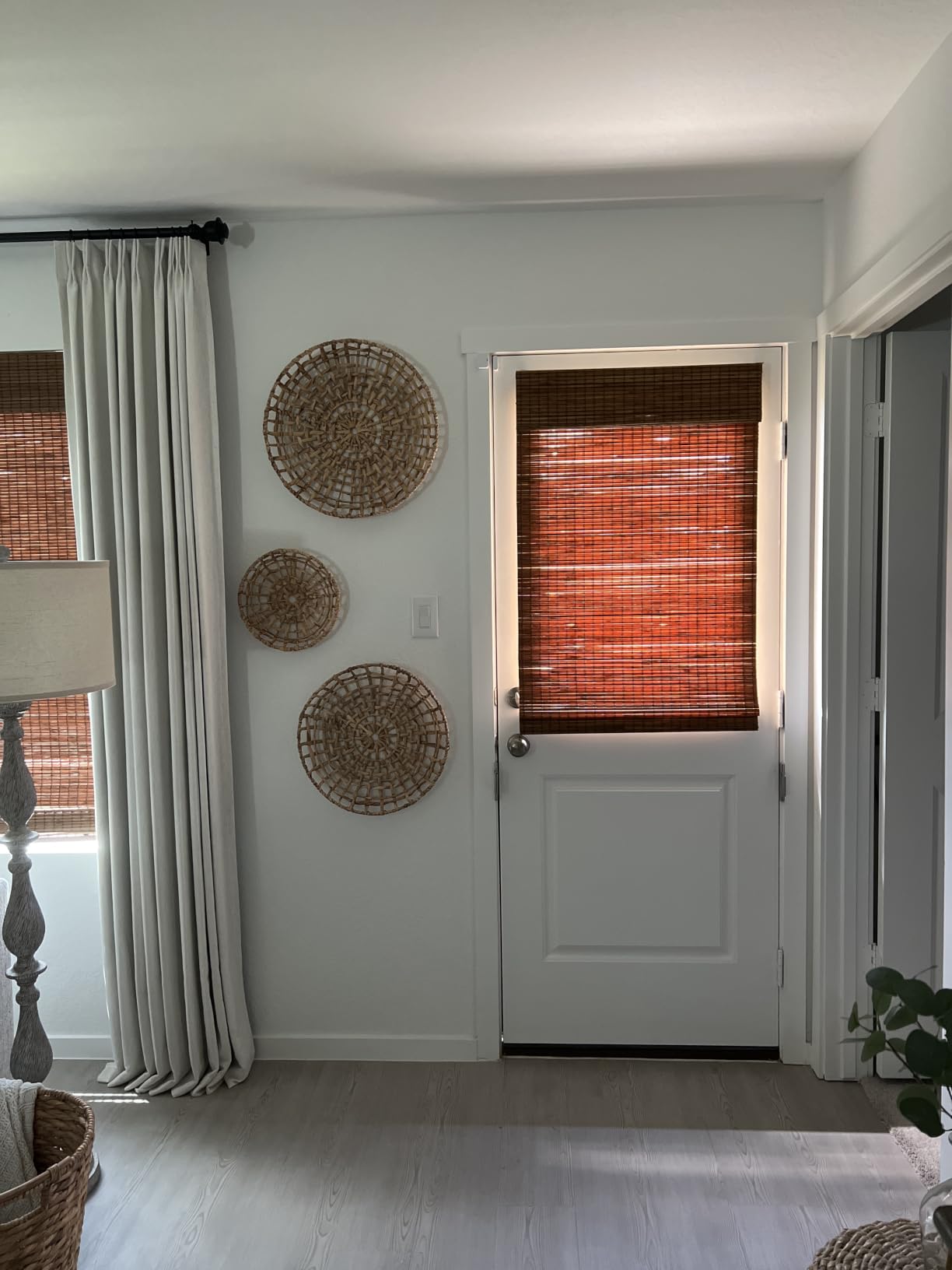LazBlinds Cordless Bamboo Roman Shades, 22.5x48, Highfield Teak customer photo 1