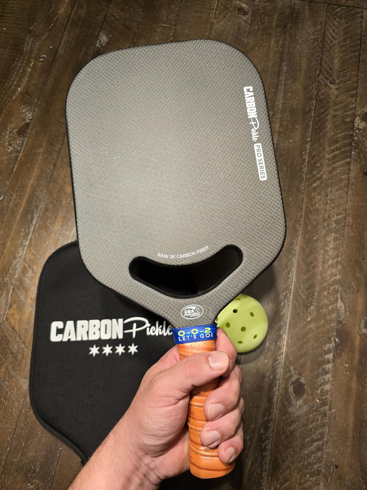 CPX Pro Carbon Fiber Pickleball Paddle - Professional Grade, Matte Finish, Honeycomb Core, Tennis Style Grip - Edgeless Paddle Designed in Chicago, USA customer photo 1