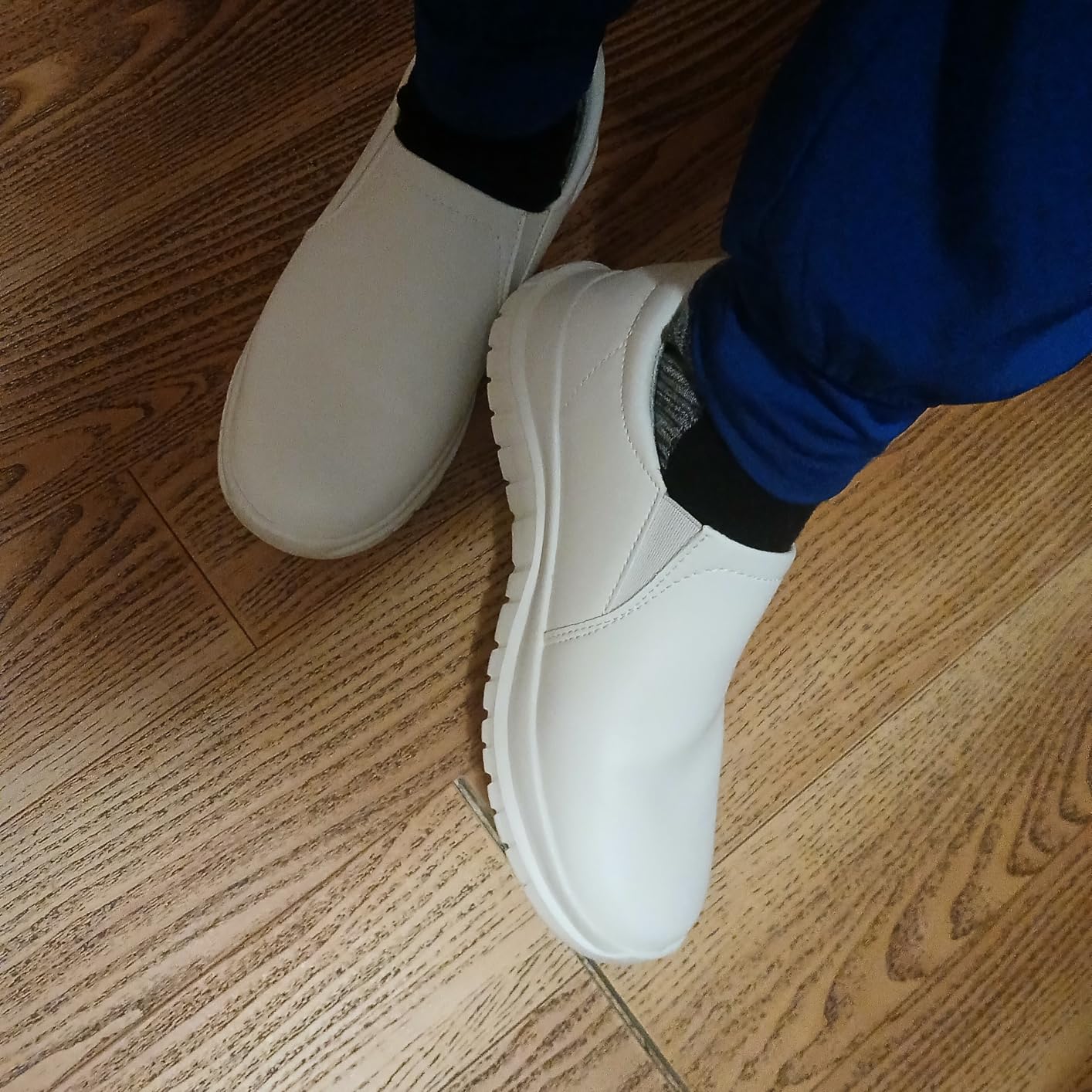 Hawkwell Women's Slip On Lightweight Water Resistant Nurse Shoes Slip Resistant Healthcare Work Shoes customer photo 2