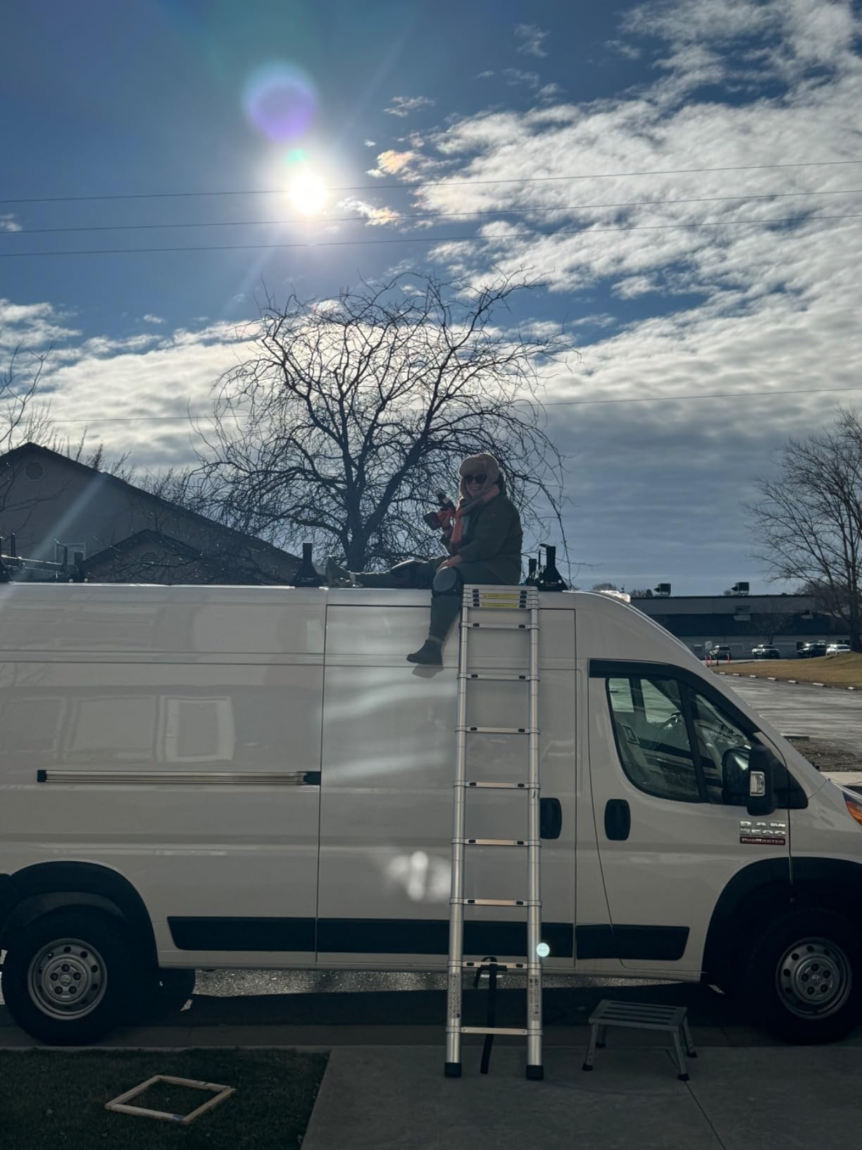 Telescoping Ladder,12.5 FT Extension Ladder, Heavy Duty 330lbs Max Capacity customer photo 2