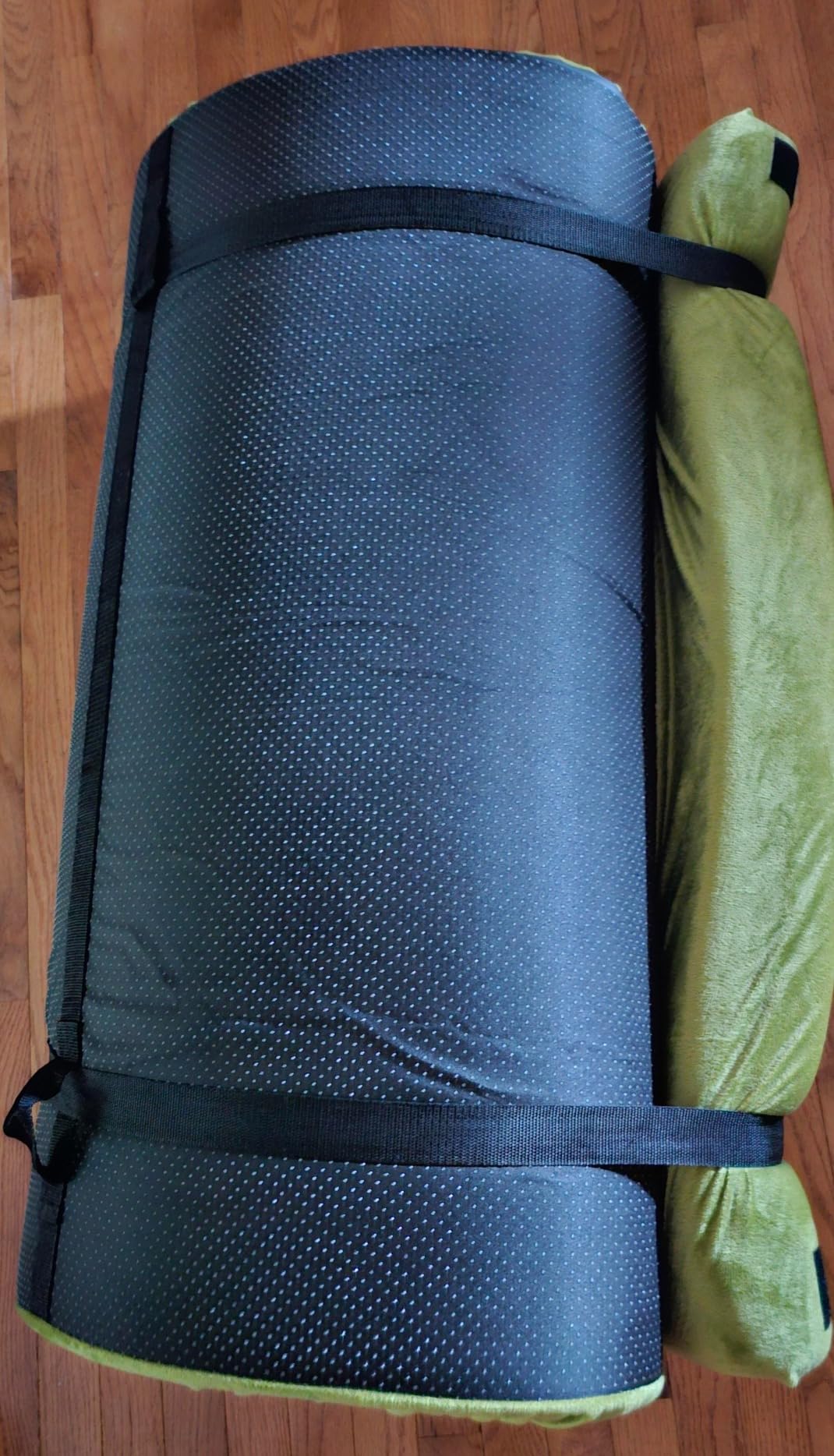 Extra Thick GAIALOOP 4 INCH Memory Foam Camping Mattress, Roll Up Floor Sleeping Mat Camp Cot Mattress Pad Travel Camping Couch Bed for Guest Adults Side Sleepers customer photo 1
