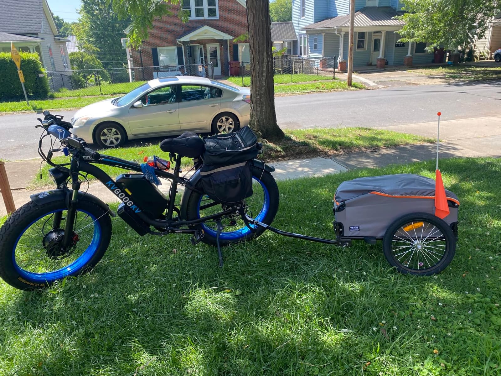 VEVOR Bike Cargo Trailer, 88/100/130/160 lbs Load Capacity, Heavy-Duty Bicycle Wagon Cart, Foldable Compact Storage with Universal Hitch customer photo 1