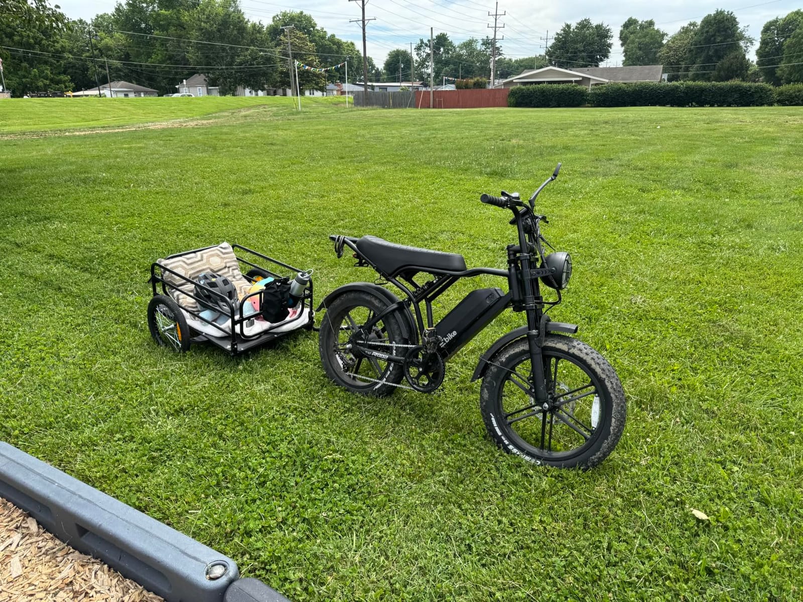 VEVOR Bike Cargo Trailer, 88/100/130/160 lbs Load Capacity, Heavy-Duty Bicycle Wagon Cart, Foldable Compact Storage with Universal Hitch customer photo 2