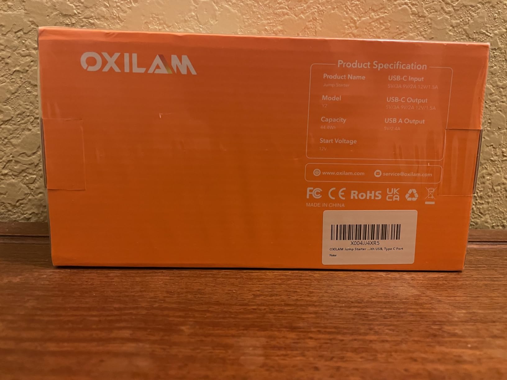 OXILAM Jump Starter 6000A for All Gas/12L Diesel, Car Battery Jumper Starter Portable, 12V Lithium Jump Box with Jumper Cables, LED Display, LED Light, Power Bank with USB, Type C Port customer photo 1