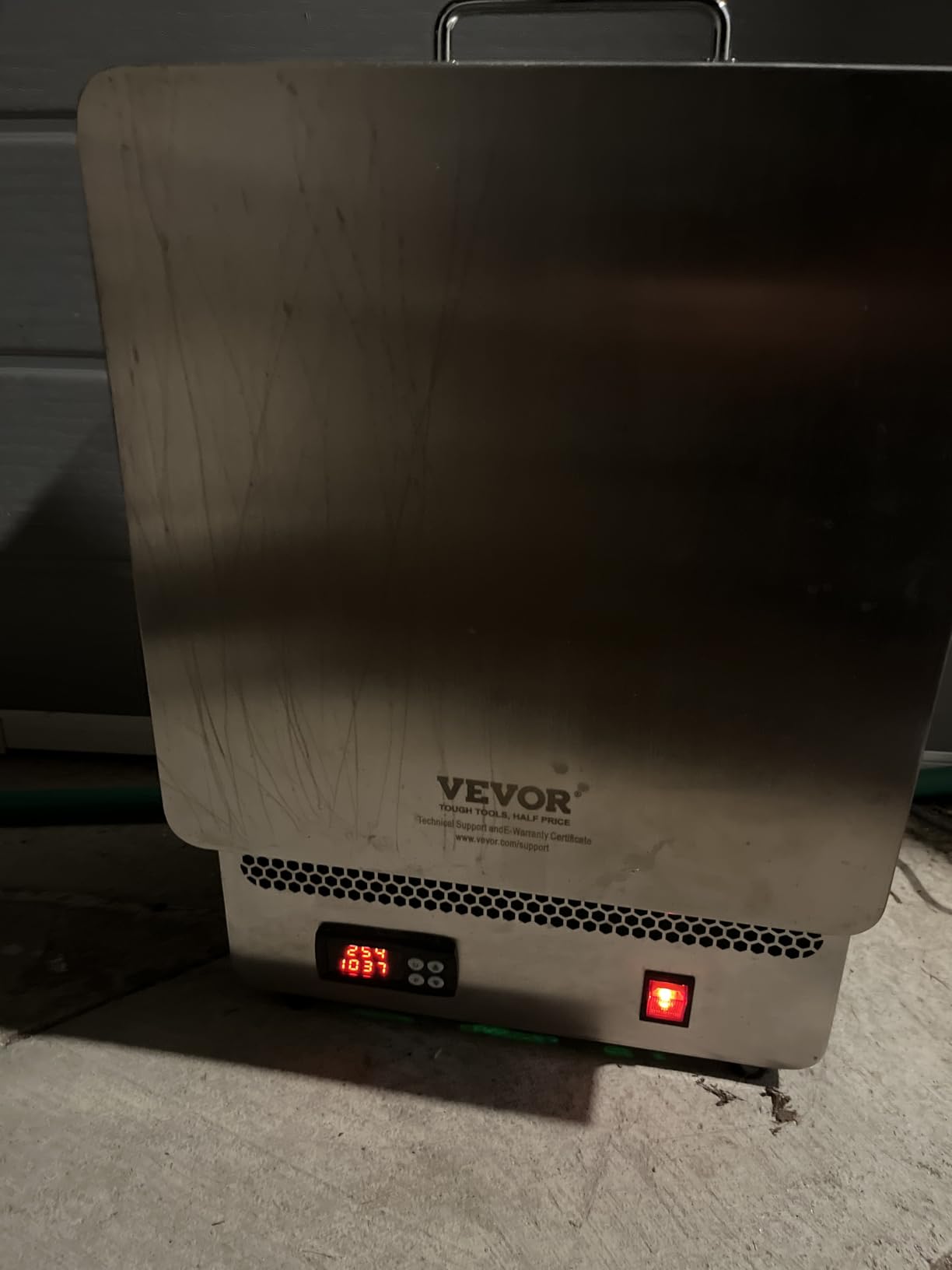 VEVOR Electric Kiln, 1500W Melting Furnace Max Temperature 2192℉/1200℃, Stainless Steel, for Wax Casting, Clay DIY, Metal Tempering, Glazing on Pottery, Silver customer photo 1