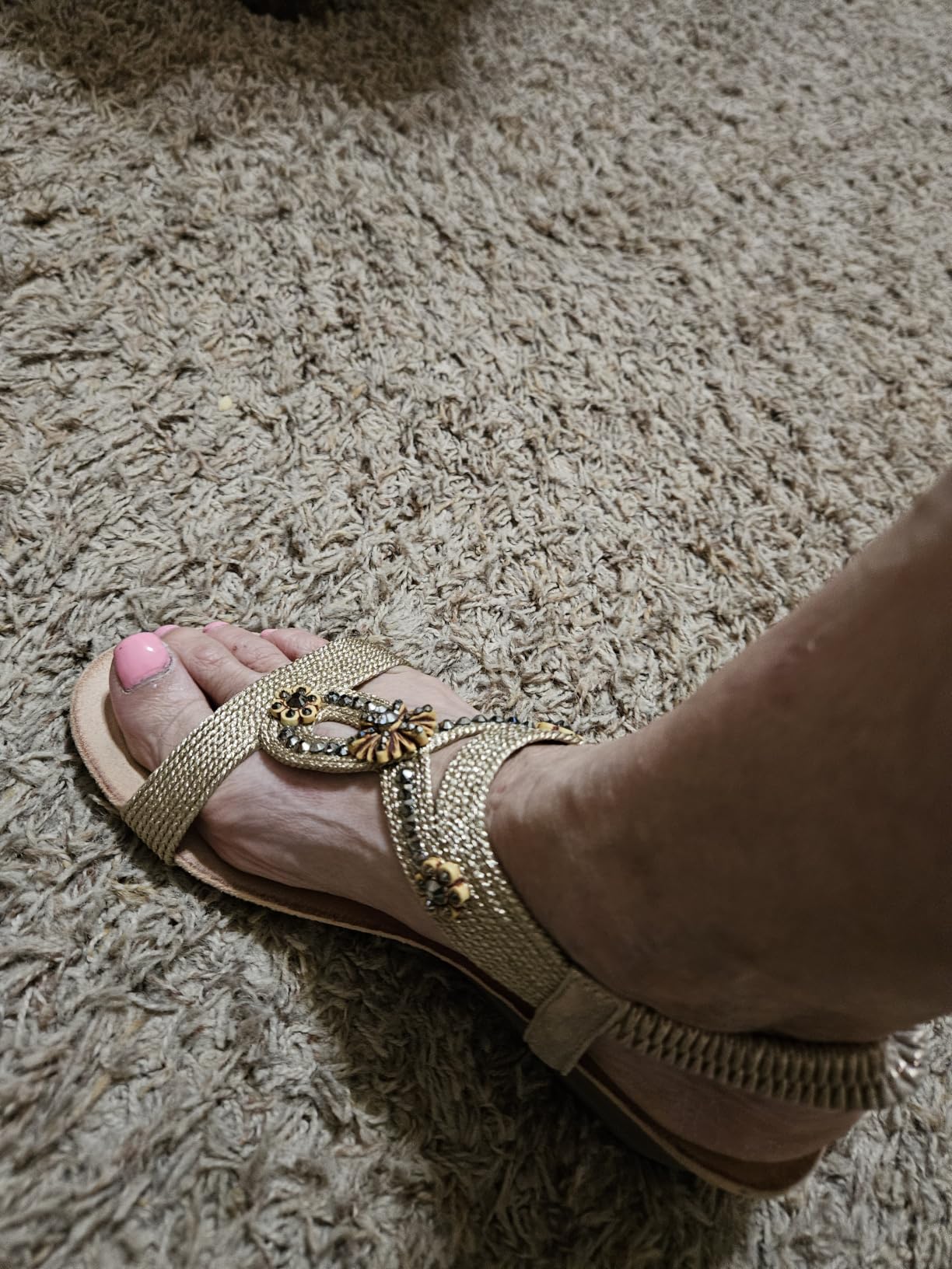 SHIBEVER Womens Wedge Sandals Dressy: Comfortable Low Heels Sandals Summer customer photo 2
