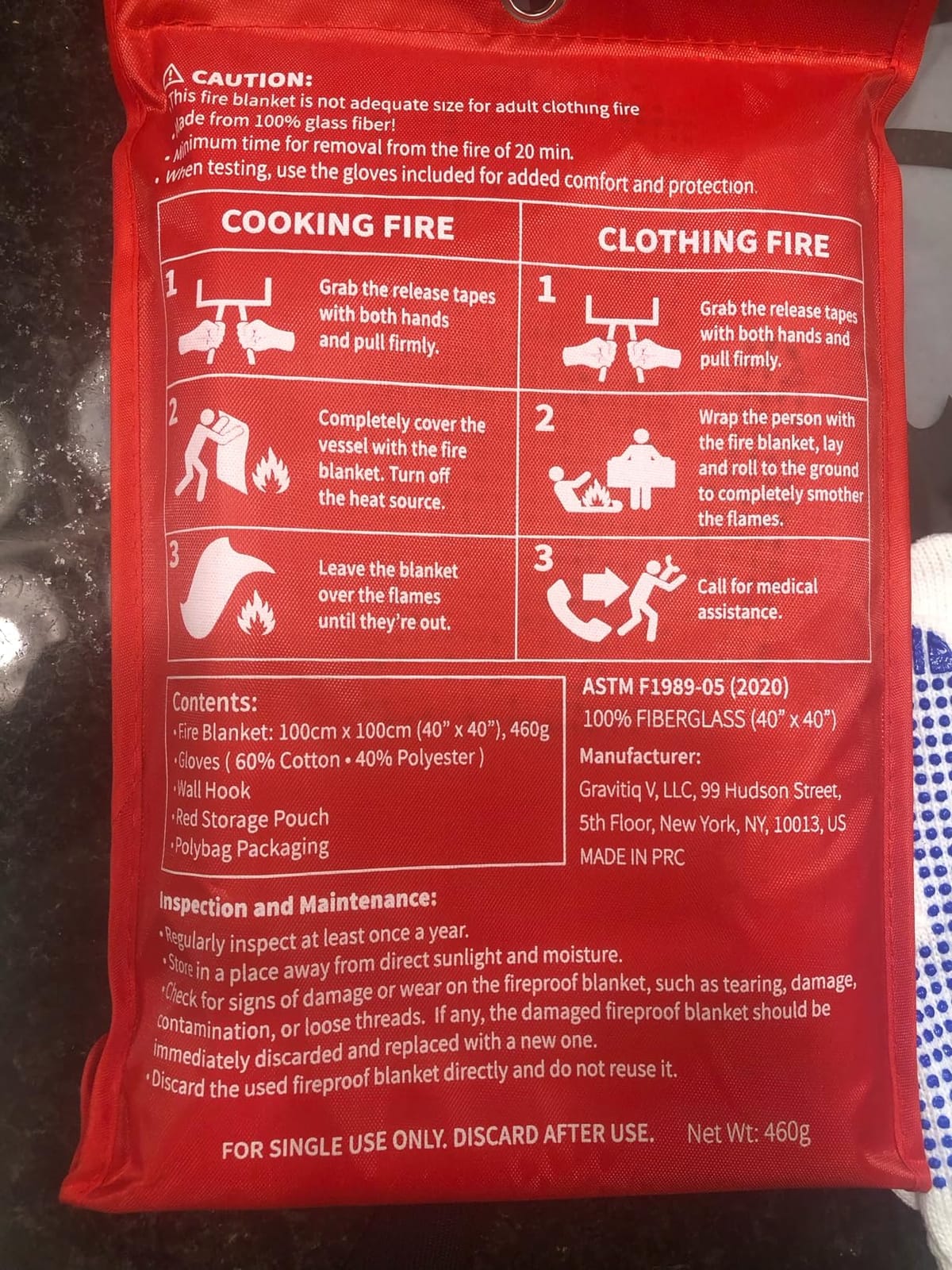 Protect Life Saving Emergency Fire Blankets 2 Pack - 40