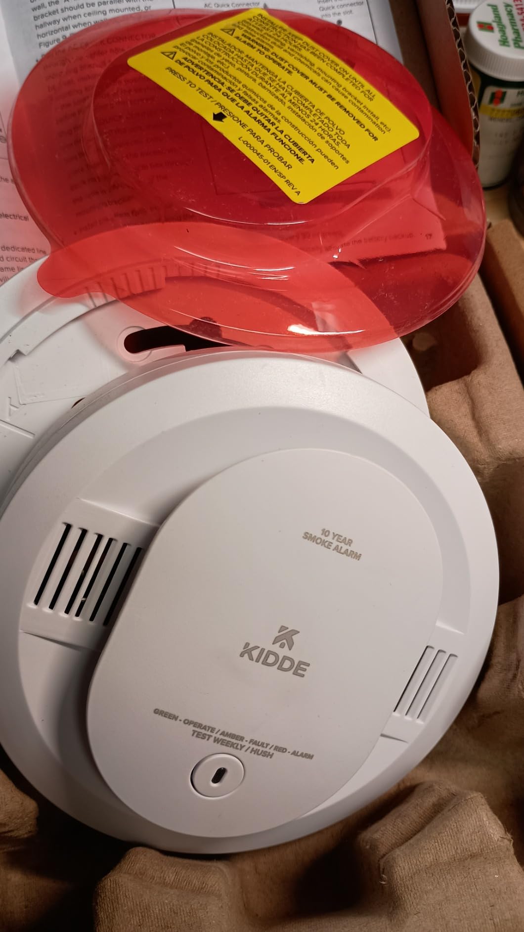 Kidde Smoke Detector, Hardwired & 10-Year Battery Backup, 20SA10-V, 1 Pack | Voice Alerts, Wired Interconnect Capability customer photo 2