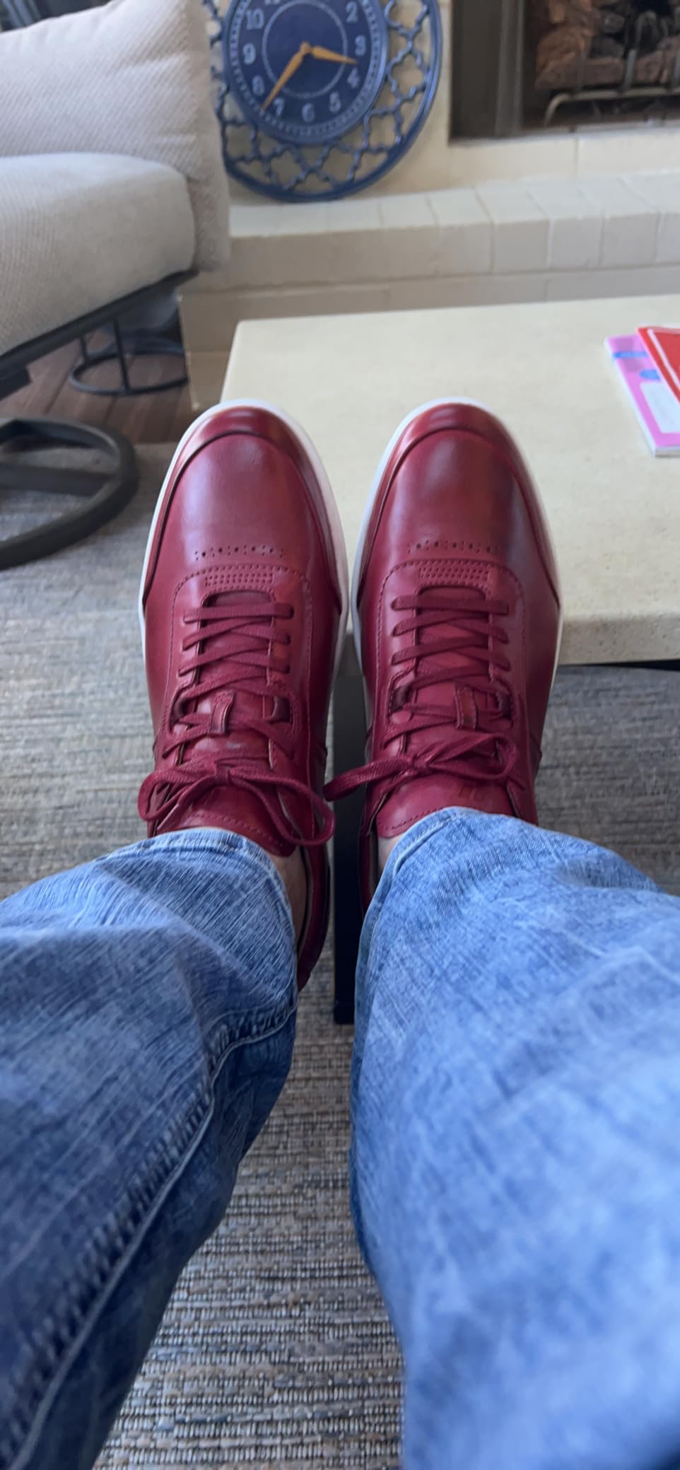 Driving Shoes for Men, Avenue Italian Leather Driving Performance Everyday Sneakers for Men customer photo 2