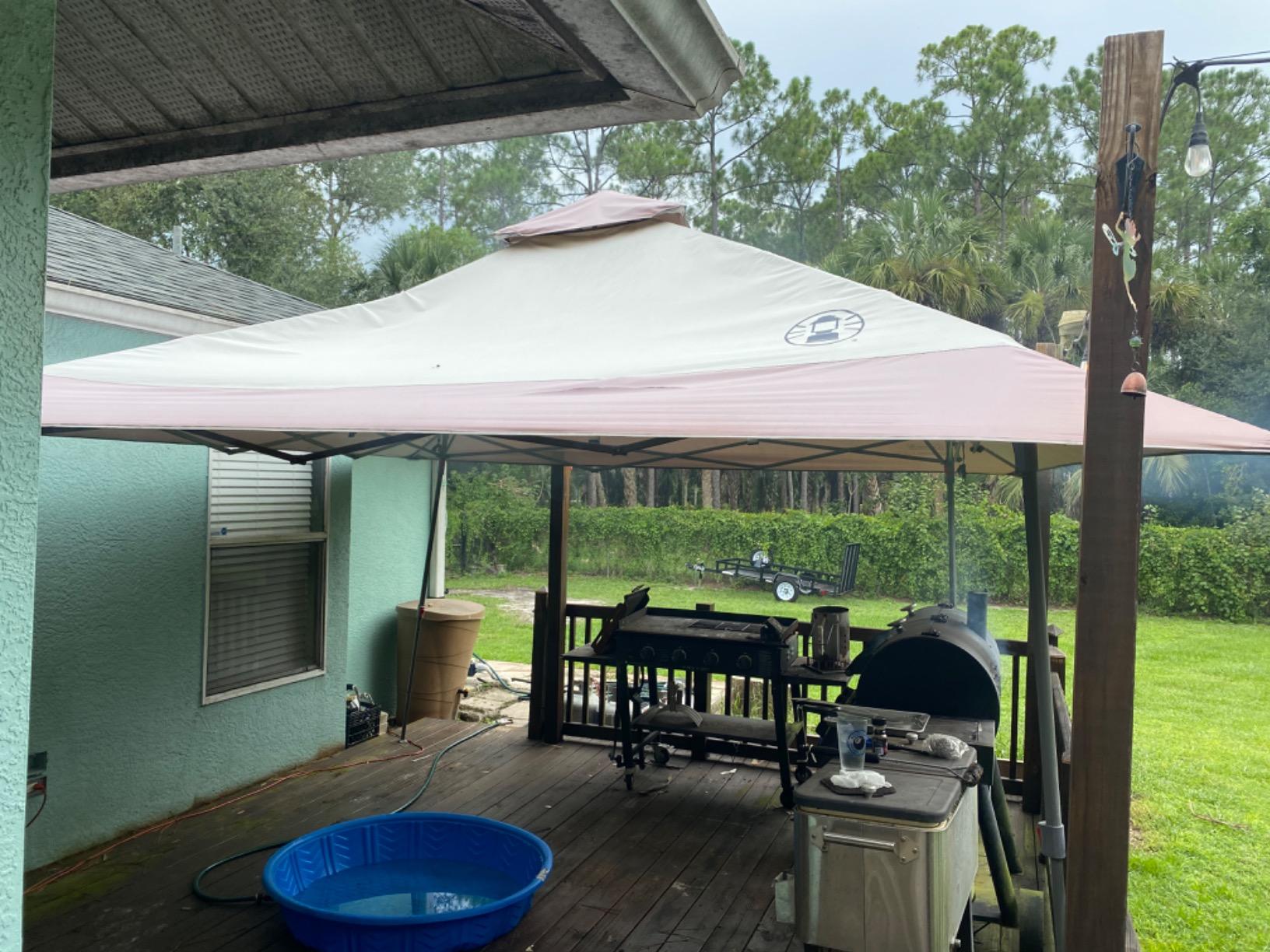 Coleman 13x13ft Instant Canopy Sun Shelter Portable Shade Tent Sets Up in 3 Minutes Vented Roof for Airflow Great for Campsite Backyard Tailgates Beach Festivals & More customer photo 2