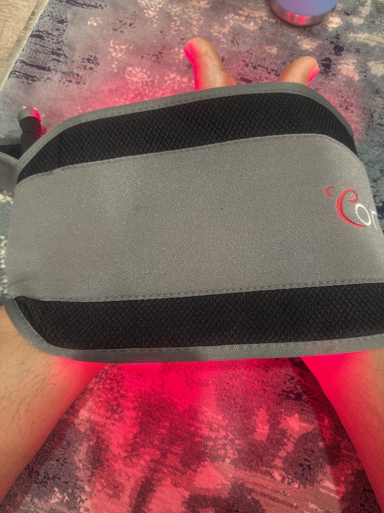 Comfytemp Red Light Belt with 126 LEDs, Wearable Red Light Wrap with Timer, 660nm & 850nm, Birthday Gifts for Men Dad Women Mom, 22W(Corded) customer photo 1