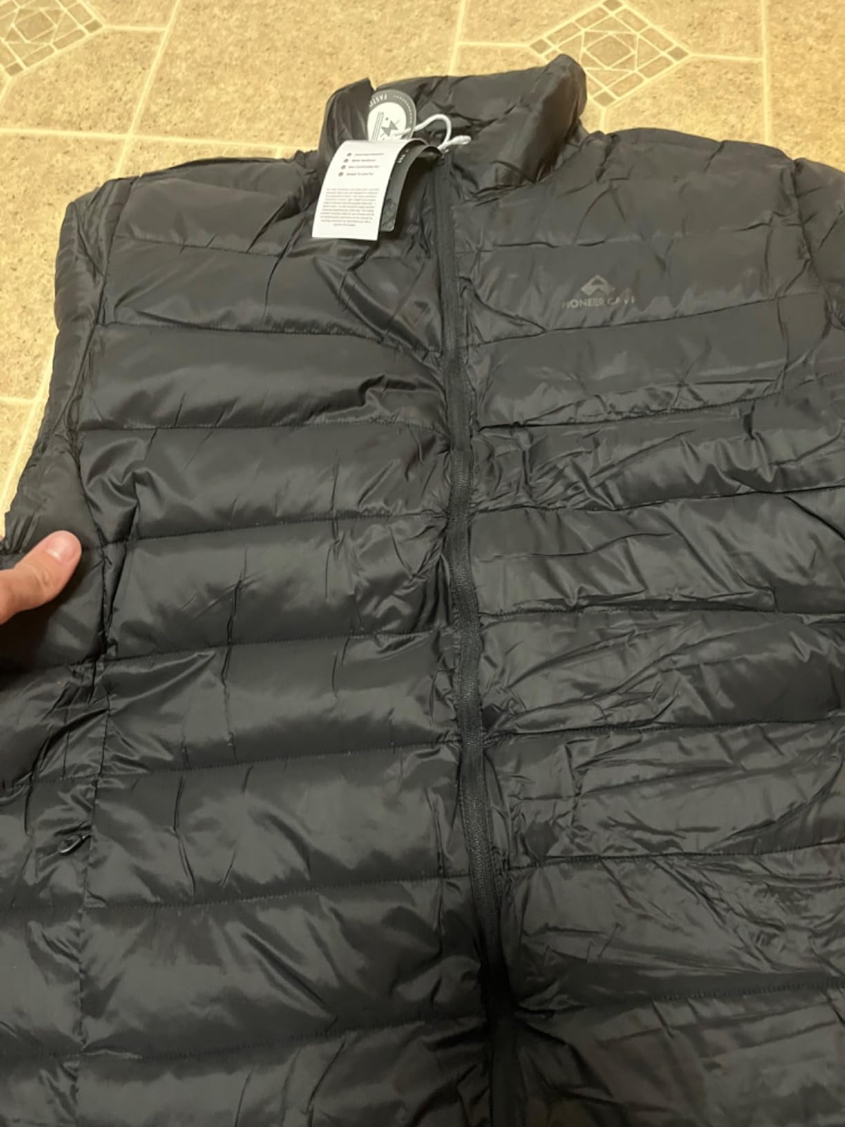 Pioneer Camp Mens Lightweight Packable Puffer Jacket Winter Insulated Puffy Coat Water Repellent Warm Quilted Jackets Travel customer photo 1