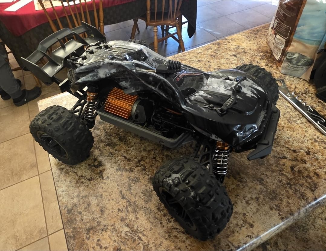 X-TMAGA 1:14 Scale All Terrain RC Cars for Adults & Boys (HS14323), Max Fast 40+ KPH, 4WD Off-Road RC Truck for Snow & Sand & Mud, 4X4 Waterproof Remote Control Car with 2 Rechargeable Batteries customer photo 1