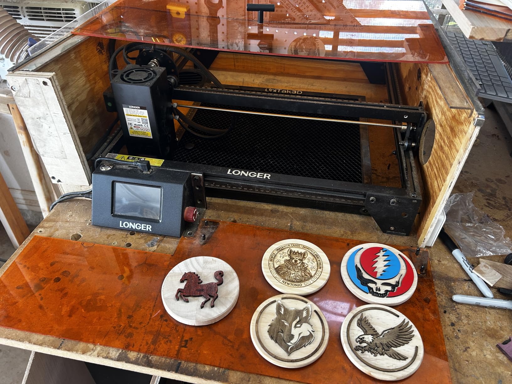 Longer RAY5 Upgraded 20W Laser Engraver Machine, Exclusive 3.5