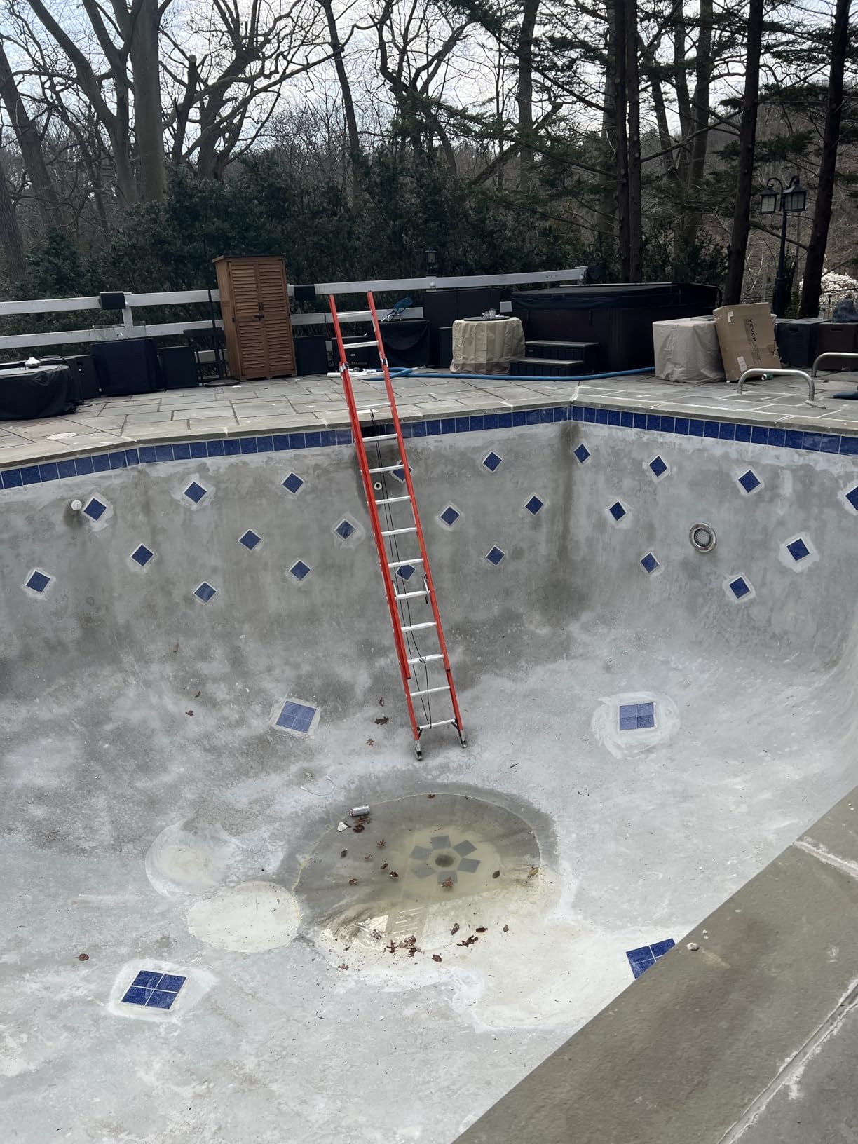 20 PCS Porcelain Swimming Pool Waterline Tile, 6 x 6 Blue Glazed Tile for Pool Floor Kitchen Backsplash Bathroom (5 Sq.Ft) customer photo 1
