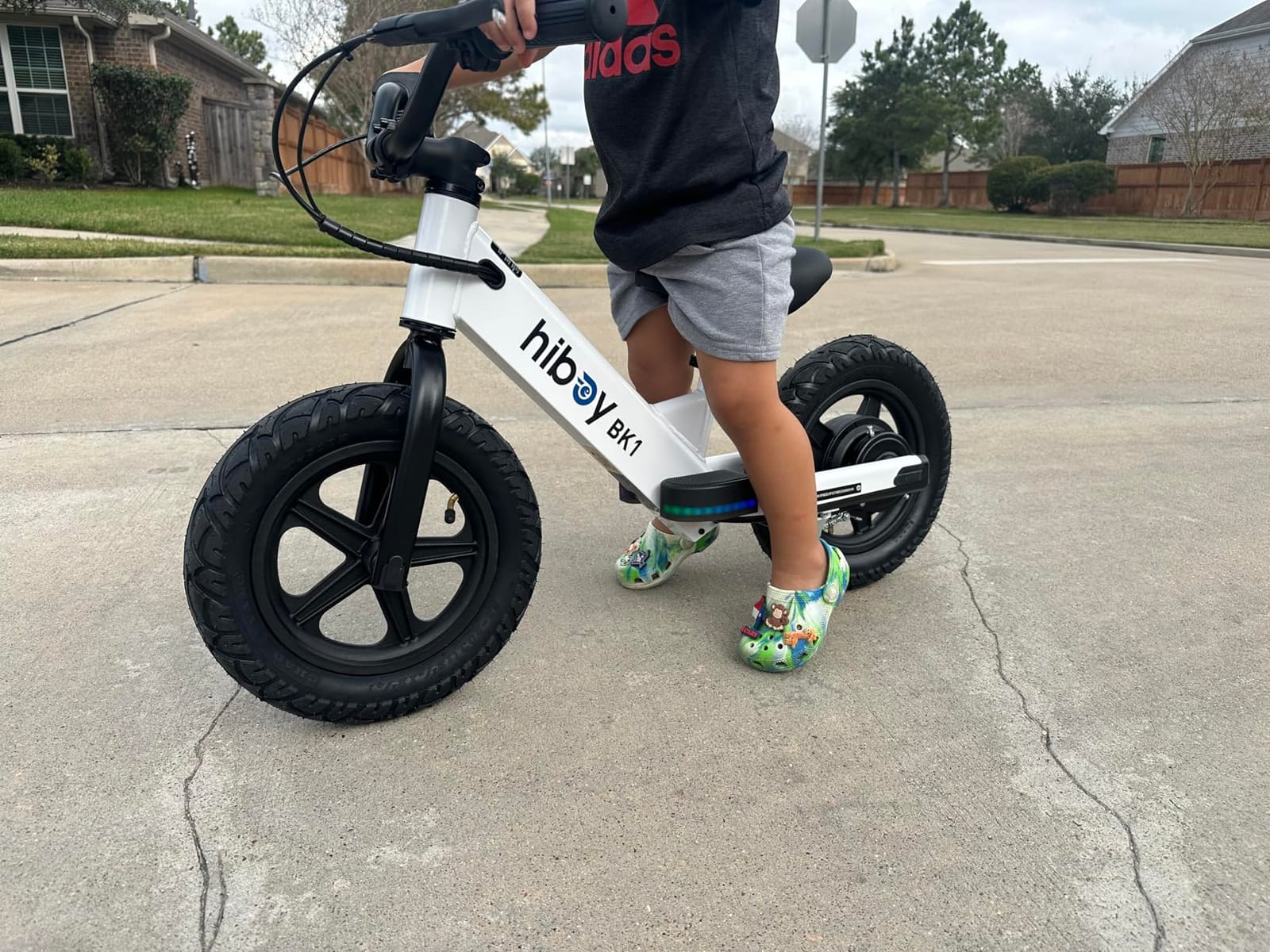 Hiboy BK1 Kids Electric Balance Bike, Ages 3-5, 12-Inch Tires, UL 2272 | Two speed modes at 5.6 and 9 MPH, adjustable seat and up to 4.9-mile range customer photo 2