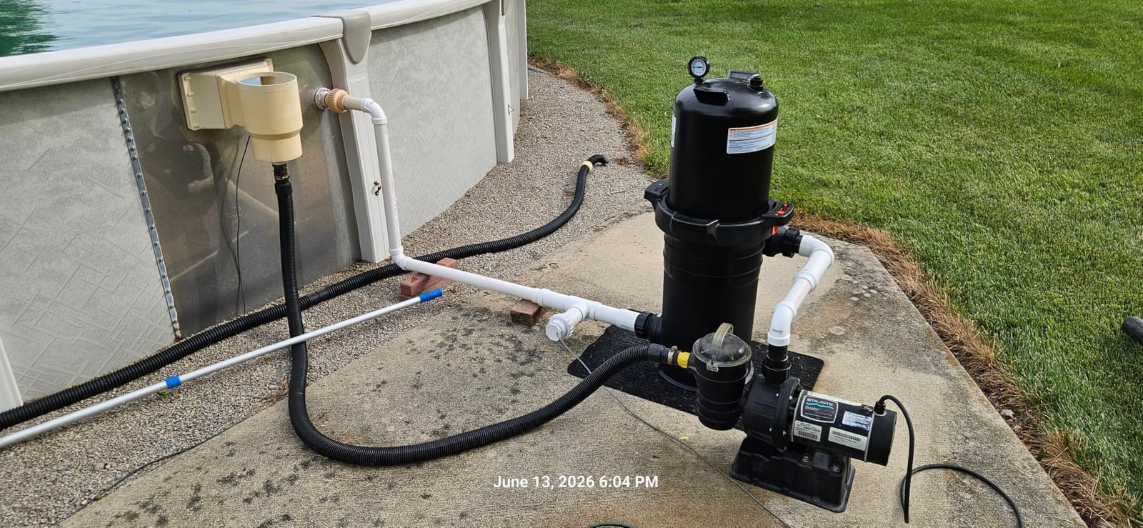 VEVOR 2026 Cartridge Pool Filter Tank & Element | Large 50Sq. Ft Cleaner System for Above Ground & Inground Pools | Compatible with Pumps 1/3 to 1 HP | Up to 2483 GPH | for Pools Up to 19866 Gallons customer photo 2