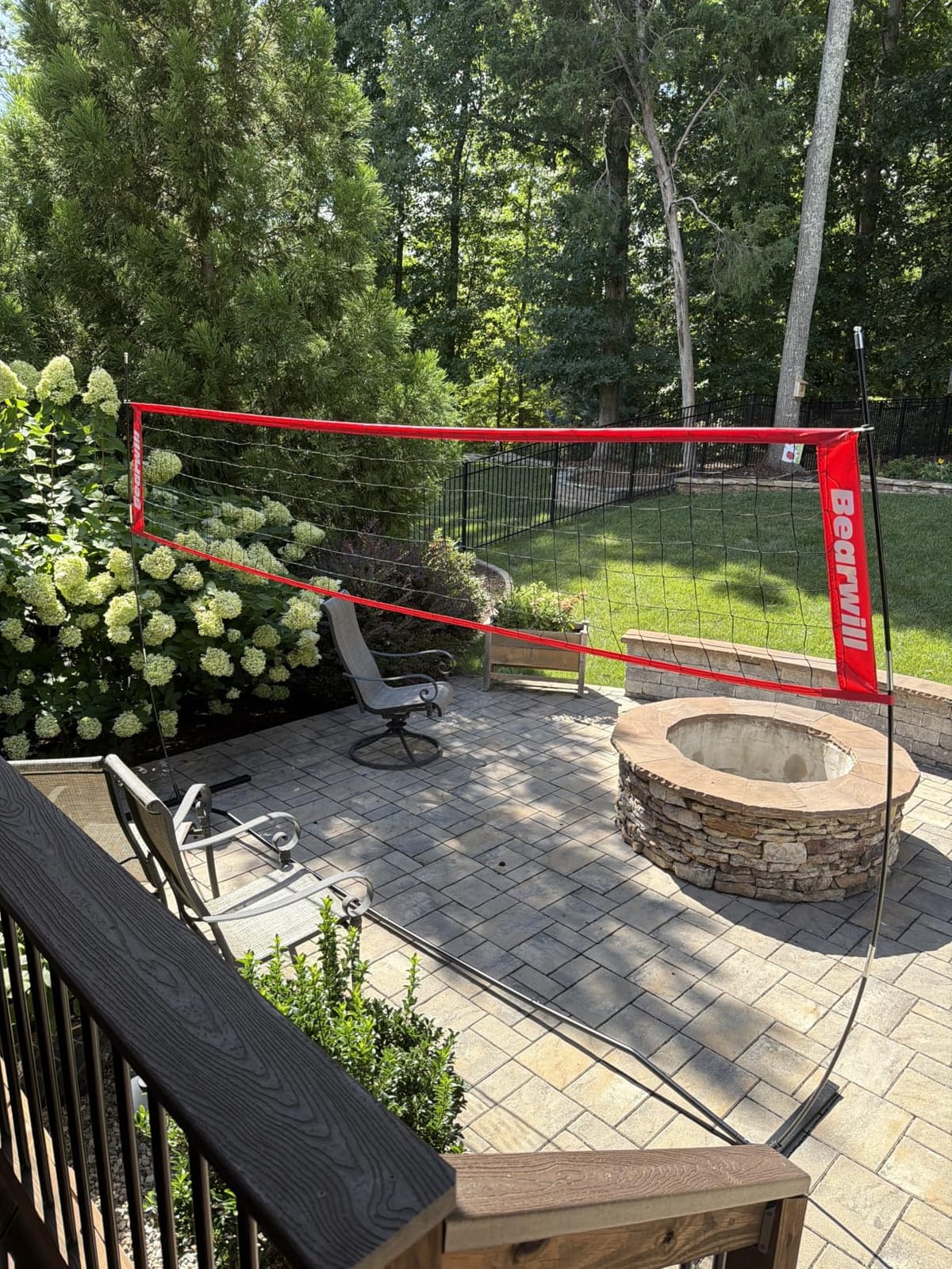 Bearwill Volleyball Net, 12FT/20FT Portable Volleyball Net for Backyard | Freestanding Volley Ball Set, Height Adjustable with Carry Bag, Training Equipment for Indoor Outdoor Hitting Serving Drill customer photo 1