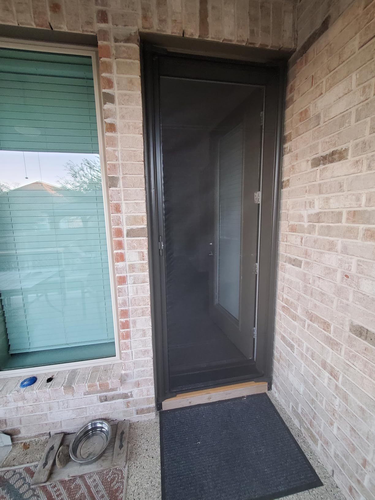 Genius Cool Retractable Screen Doors for Single Door, Standard Width, Tall | Width (32 in to 36 in) x Height 96 in, Black, Roll Away Retractable Screen Doors for Front Door and More, Easy Install customer photo 2
