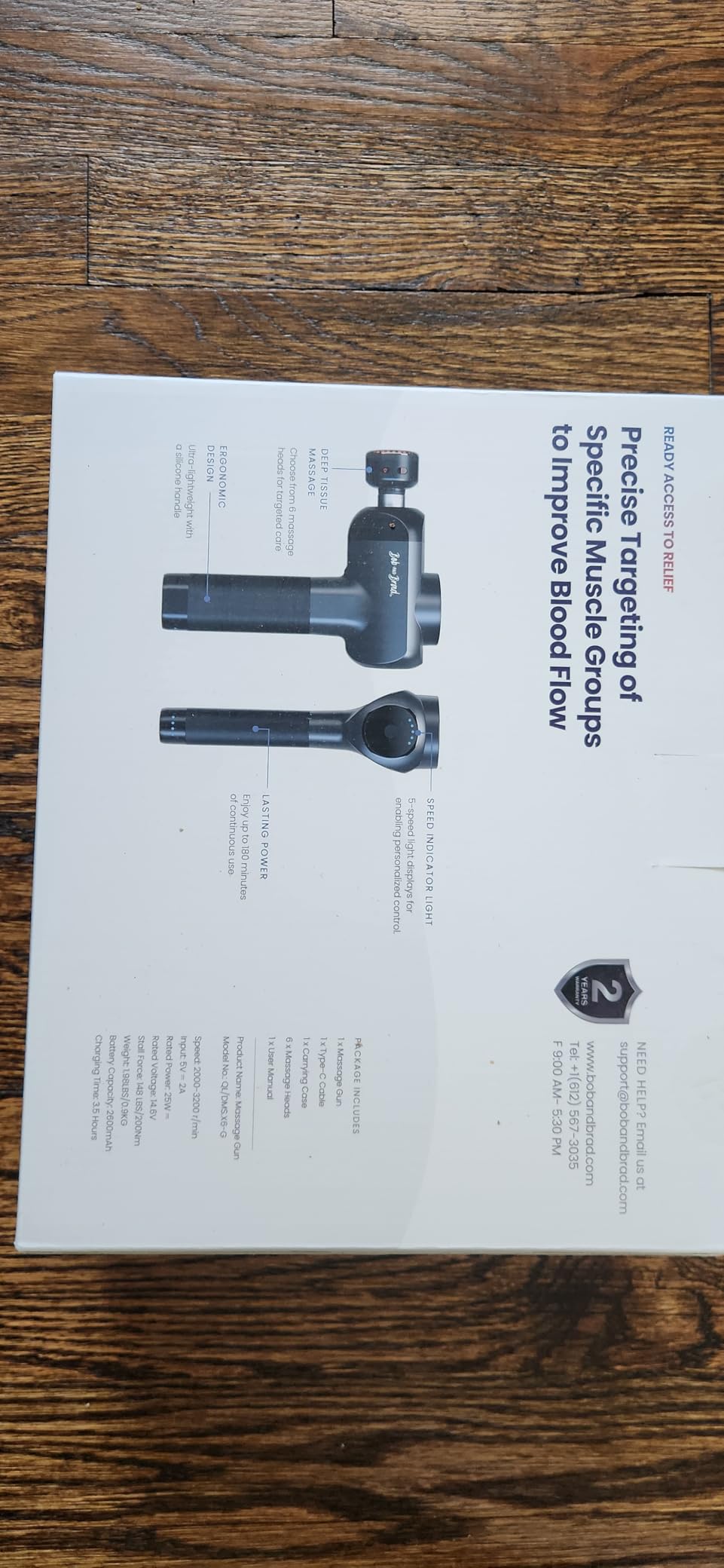BOB AND BRAD X6 Pro Max Massage Gun with Heat and Cold, FSA Eligible HSA | Deep Tissue Percussion Massager Gun for Athletes, Metal Head & 5 Speeds customer photo 2