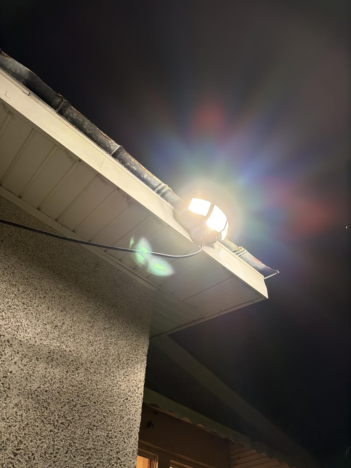 LUTEC 80W 9000LM Security Light Hardwire Motion Sensor Outdoor Lights | 4 Head, 180 Degree Motion Sensor, 5000K Daylight, IP65 Waterproof, Motion Detected Flood Lights for Outside, Garage, Yard (Black) customer photo 1