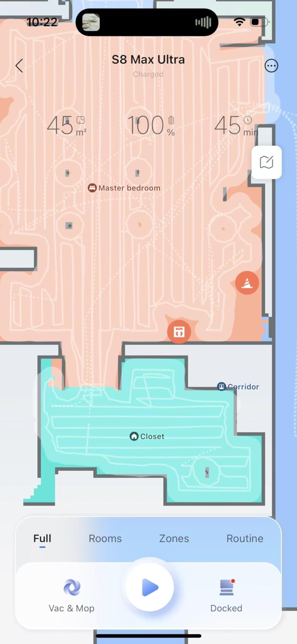 roborock S8 Max Ultra with Refill & Drainage System Robot Vacuum and Mop | FlexiArm Design, Smart Dirt Detection, Self-Emptying, 8000Pa Suction for Various Floors, Pet Hair, White customer photo 1
