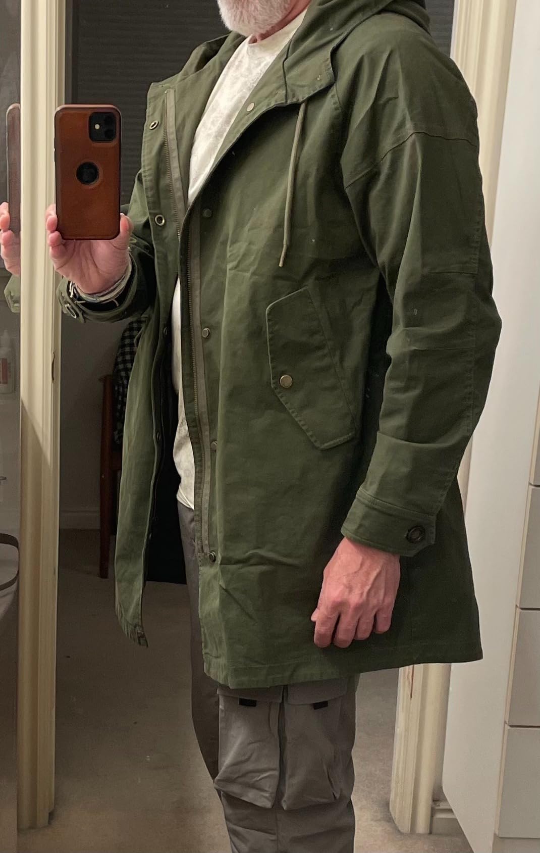 Men's Hooded Parka M51 Military Field Jacket customer photo 1