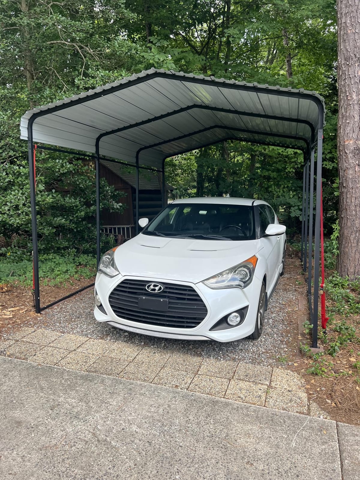 NUGRIART Metal Carport 10 x 15 FT with Heavy Duty Frame & Galvanized Steel Roof, Metal Car Garage, Sturdy Canopy Shelter for Car, Truck, Pickup, SUV, Tractor, and Boat customer photo 1