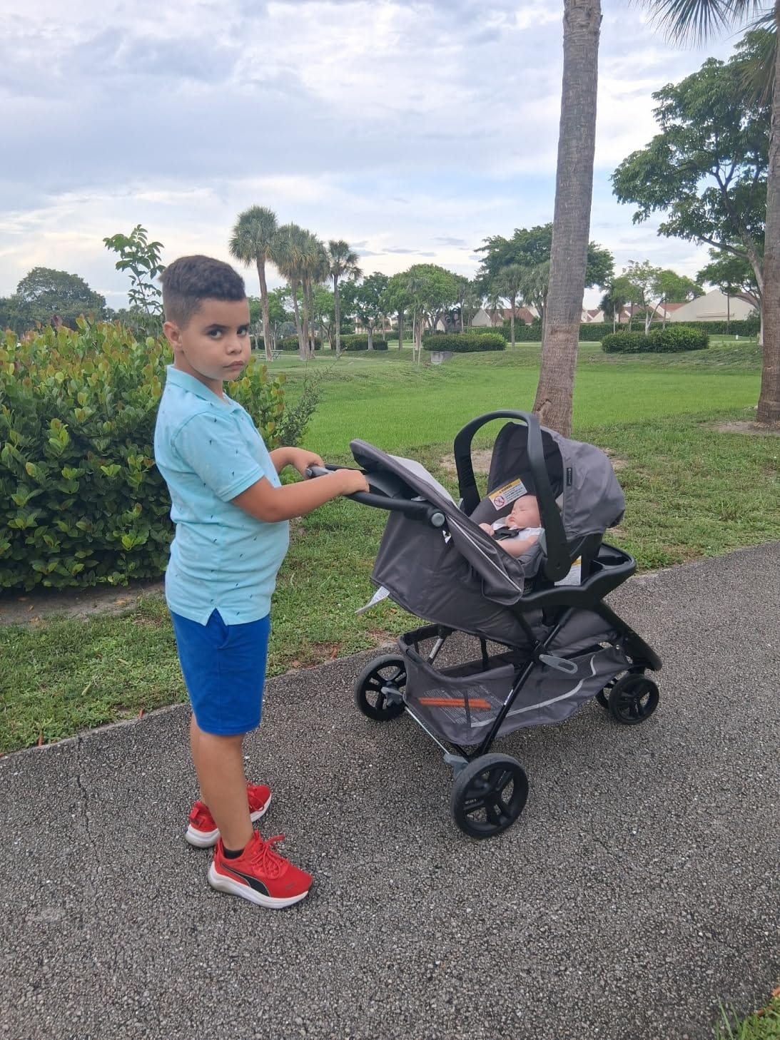 Baby Trend EZ Ride Travel System with EZ-Lift Infant Car Seat, Dash Pink customer photo 1