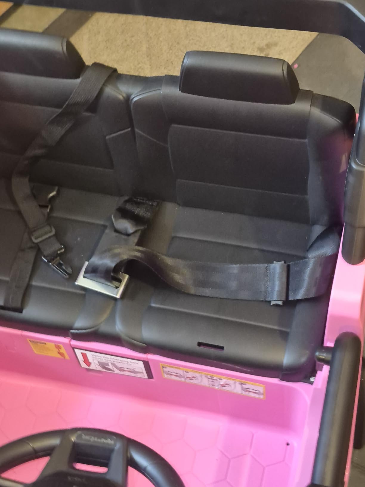 First Ride On 24V Ride on Toys for Big Kids, Licensed Ford Bronco Raptor 2 Seater Ride on Cars with Remote Control, Ride on Truck w/ 4-Wheeler Suspension, 3 Speeds, Led Lights, Bluetooth (24V, Pink) customer photo 2