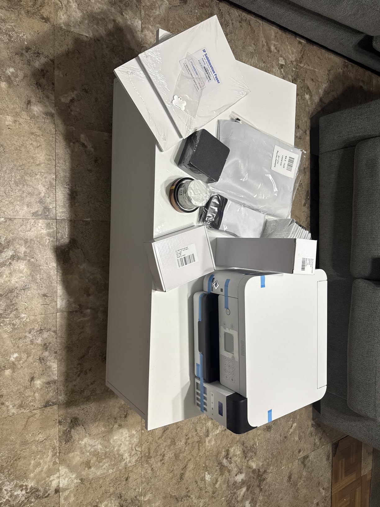 Epson SureColor F170 Dye-Sublimation Printer. Includes Full Set of Ink, User Guide, AC Power Cable, Sublimation Starter Kit, Thermal Tape, 8.5