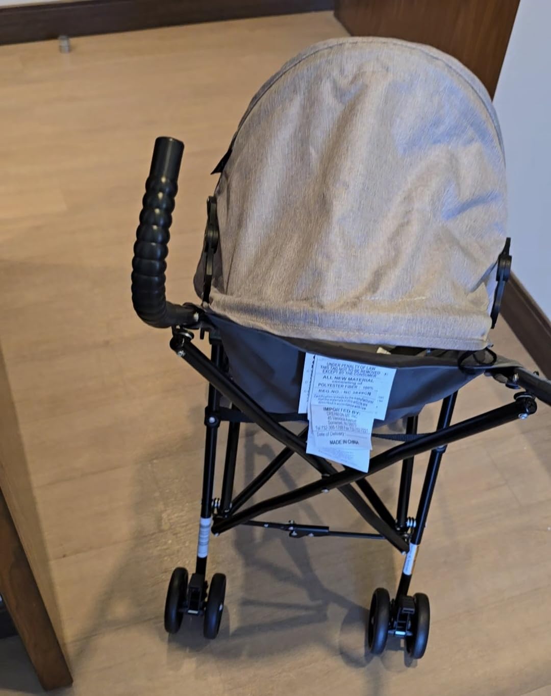 Dream On Me Aero Travel Umbrella Stroller, 1-Hand Fold, Lightweight, Black | 3 Point Safety Harness, Dual Brakes, Adjustable Removable Canopy, Sturdy Steel Frame, Compact, For Toddlers 6-36 months customer photo 1