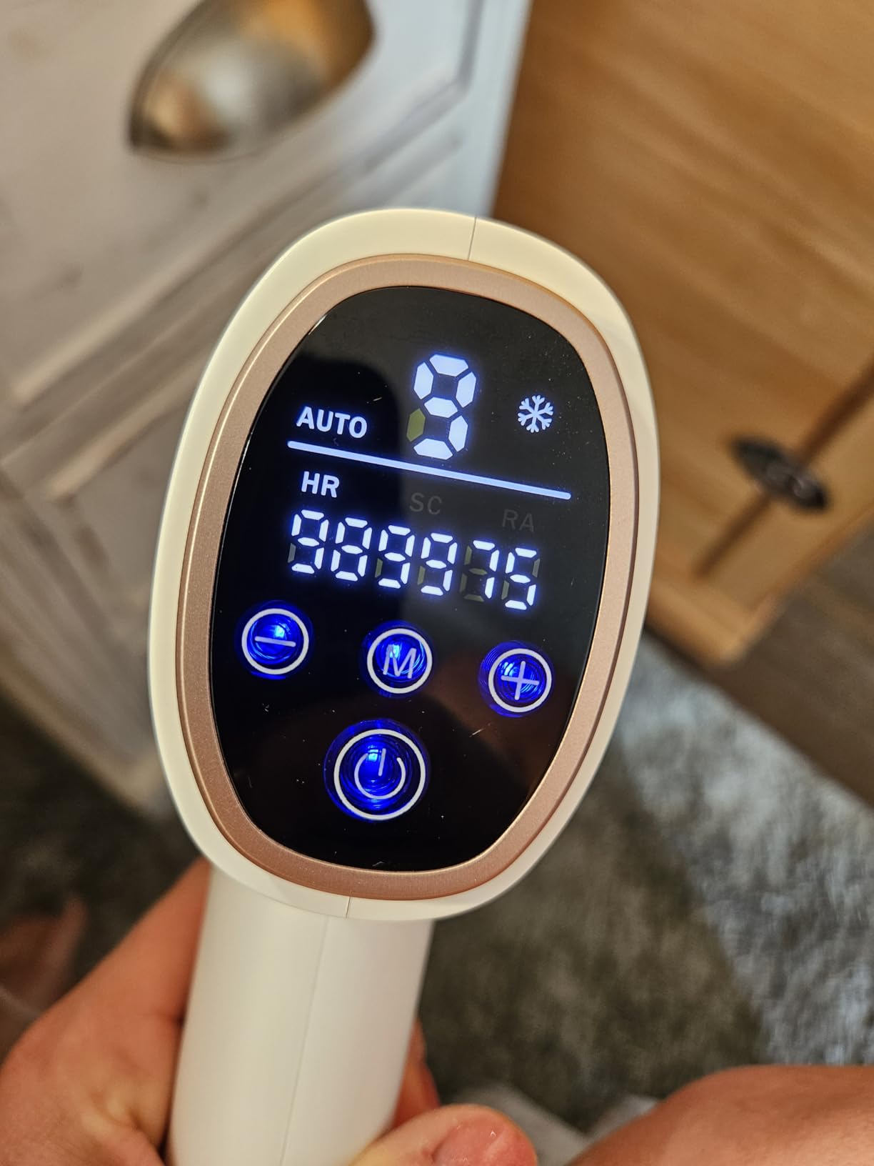 Finequin Laser Hair Removal for Women & Men, 45°F Ice-Cooling Contact, Safe & Virtually Painless Alternative to Salon IPL Hair Removal Device, Long-Lasting Hair Removal from Home, with Razor & Glasses customer photo 2