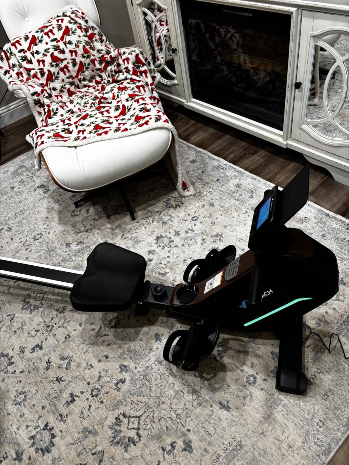 MERACH Rowing Machines for Home, Powerful Electromagnetic Row Machine with 51.2