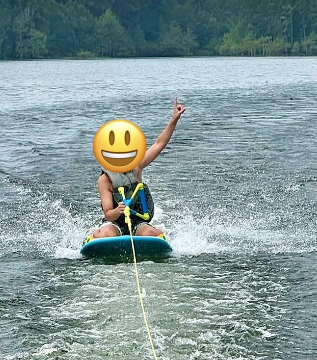 ZUP You Got This 260 Board and Handle Combo with EVA Foam Padding, All-in-One Kneeboard, Wakeboard, Wakeskate, and Wakesurf Board for Kids, Teens, and Adults, 51.7