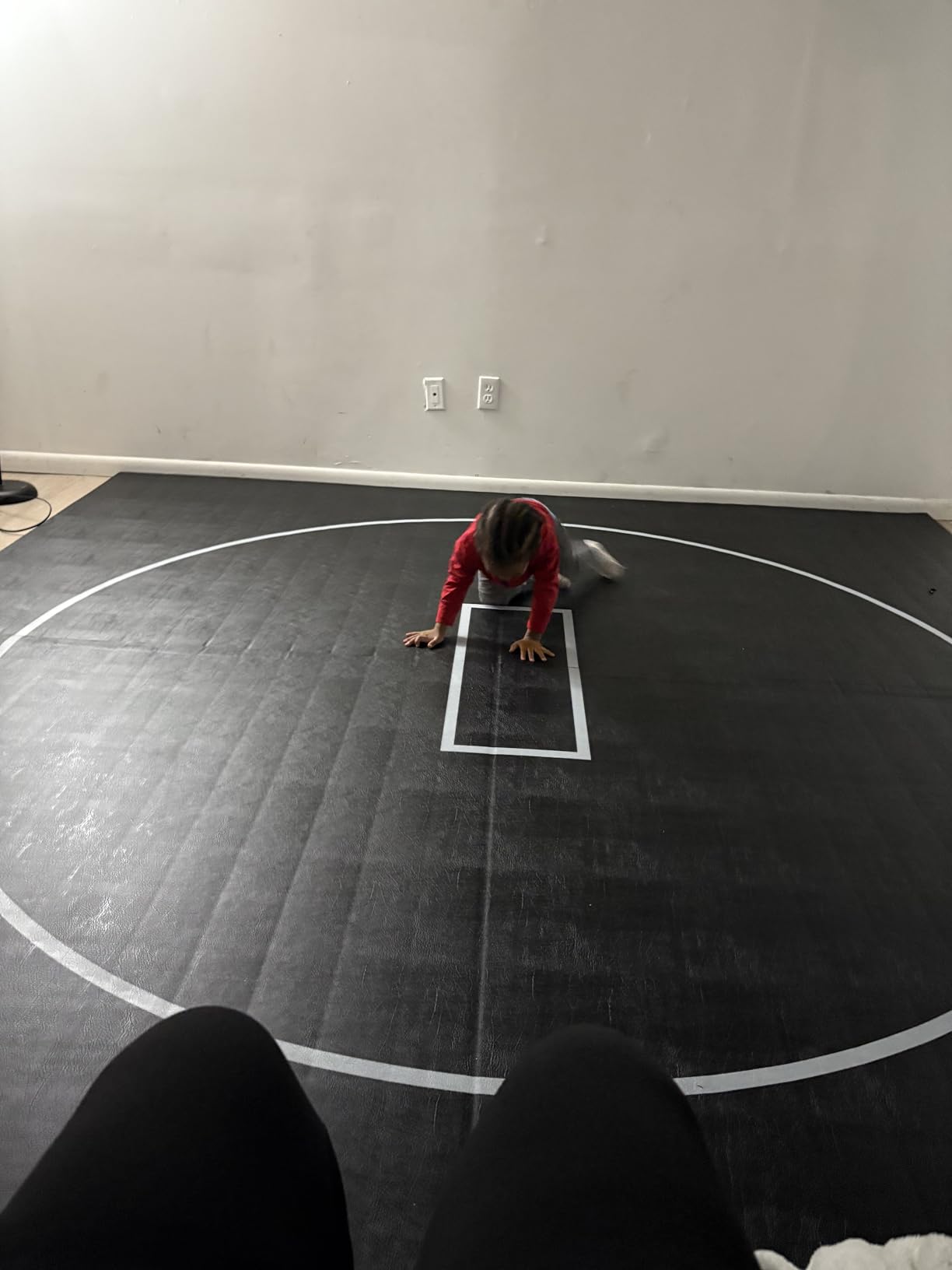 Gold Medal Sports 10' x 10' Wrestling Mat, Jiu Jitsu BJJ Mats, Wrestling Mats, Martial Arts Thick Mats for Home, Judo Tatami Wrestling customer photo 2
