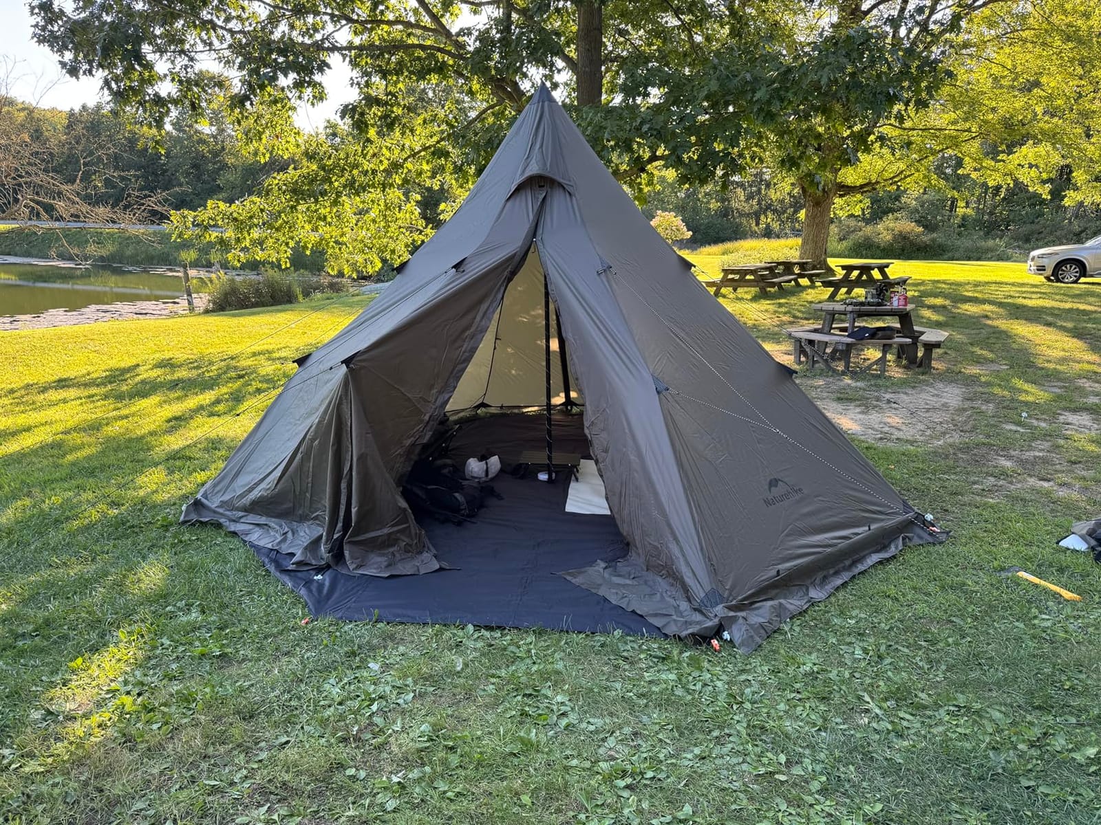 Naturehike Ranch Fire Teepee Tent, Cold Weather Winter Hot Tent with Stove Jack, 4-6 Person Waterproof Windproof 4 Season Tent customer photo 1