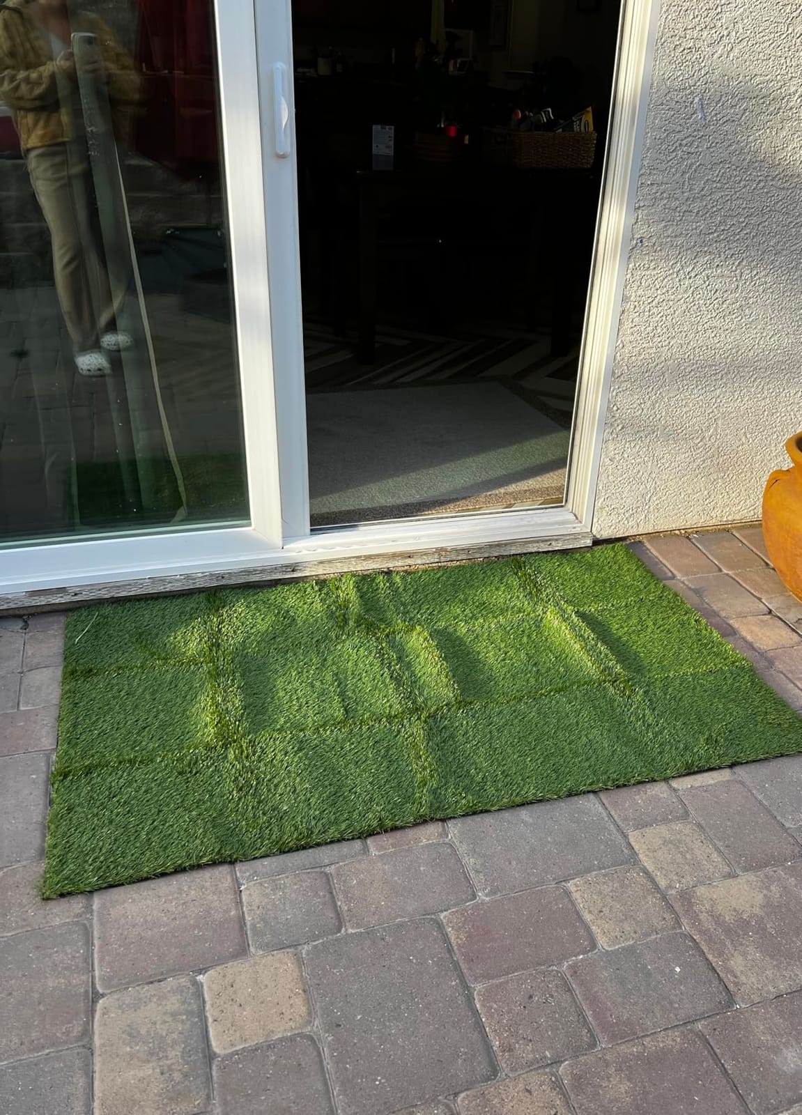 CooRug Professional Artificial Turf Grass Outdoor, 5x8 Ft Fake Grass | Realistic, Thick and Soft, Reusable, Easy to Clean, with Drainage Holes, Pet Friendly, Fire-retardant, UV Resistance customer photo 2