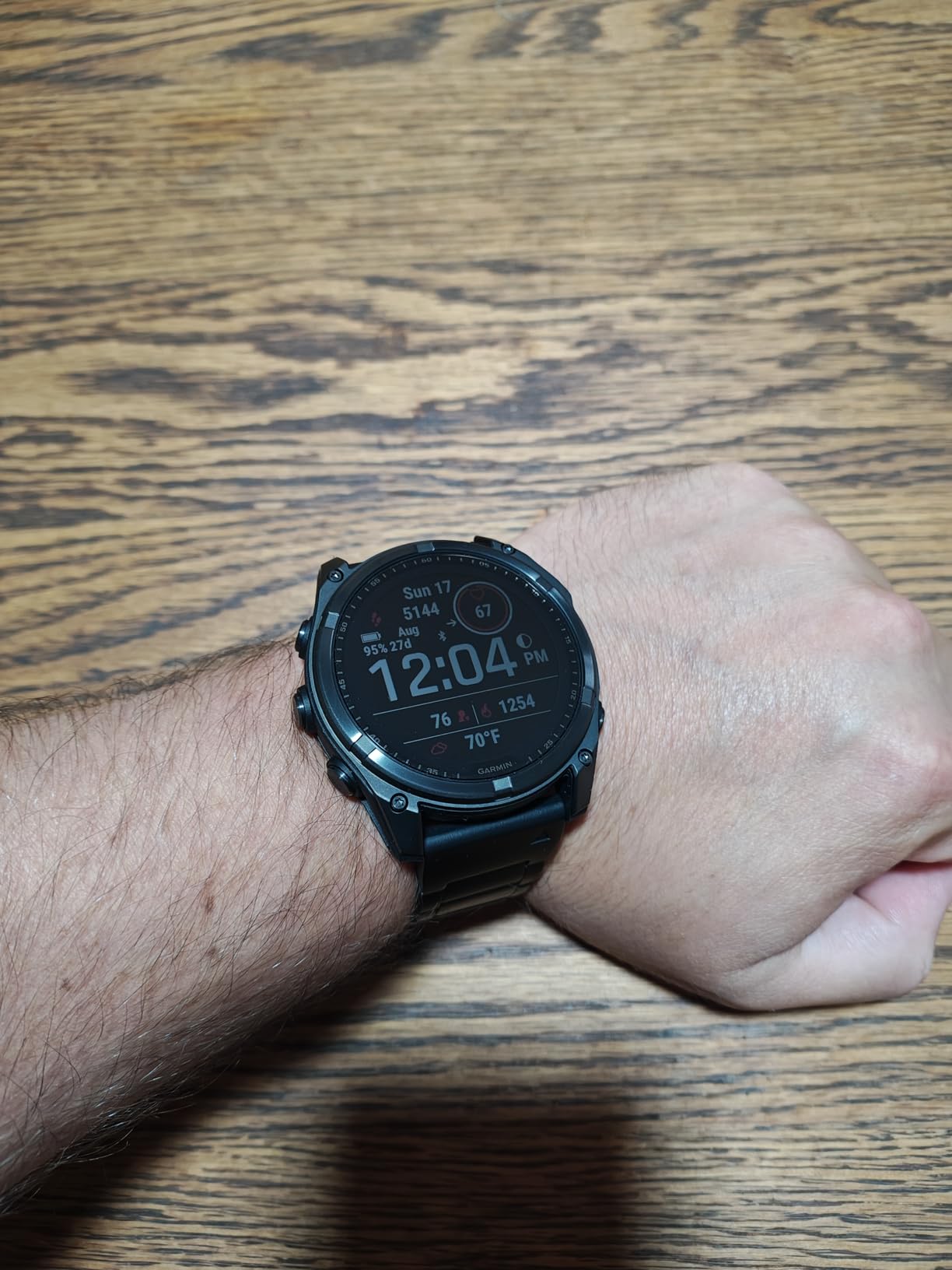 Garmin fēnix 8 Solar, Sapphire, 51mm, DLC Titanium, Black/Pebble Gray | Larger-Sized Premium Multisport Smartwatch, Solar Charging, GPS, Built-In Flashlight, Dive-Rated, Built-In Speakers & Mic customer photo 2