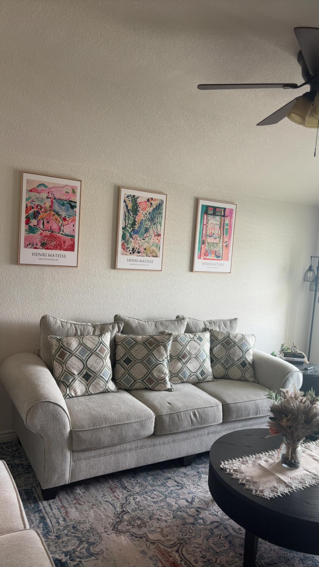 Large Framed Colorful Matisse Canvas Wall Art for Living Room, 3 Piece | Abstract landscape, Artwork for walls, Fine art prints, 24x36 inch, Bedroom, Hallway, Home office decor customer photo 1