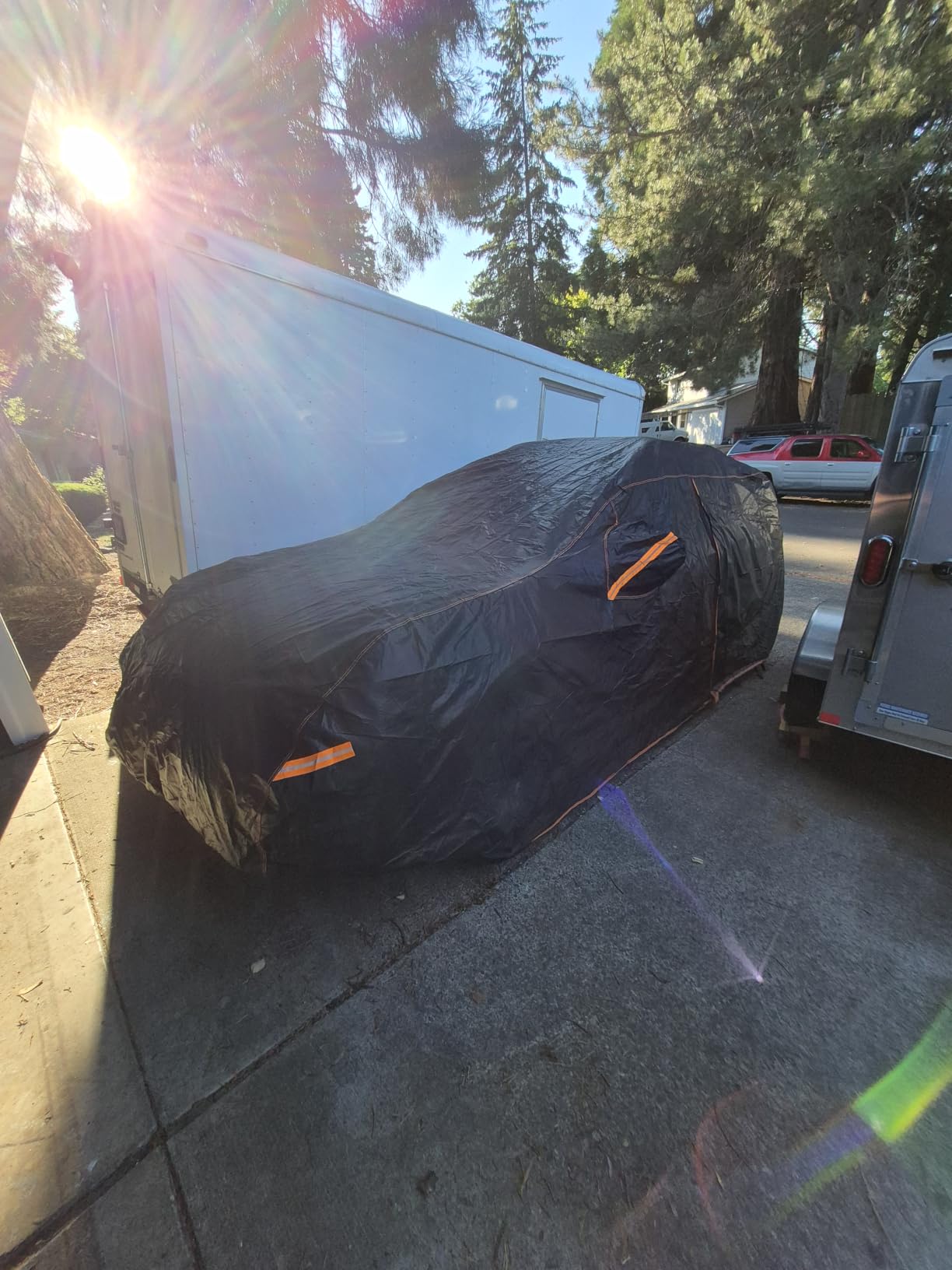 SUV Car Cover Waterproof All Weather Outdoor Protection Size S4 | Fits SUV Models 191-201