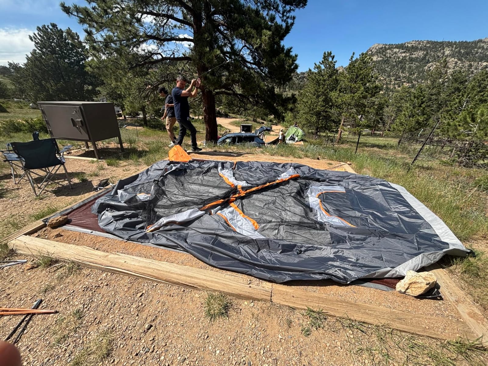 Amazon Basics Camping Tent, 3-Season Dome Design with Rainfly customer photo 1
