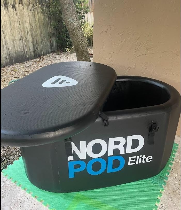 Lifepro NordPod Ice Bath Tub Portable Cold Plunge Water Therapy Pool | Thermal insulated indoor or outdoor recovery tub for athletes includes an all-weather lid, 8 legs, pump, and storage bag customer photo 1