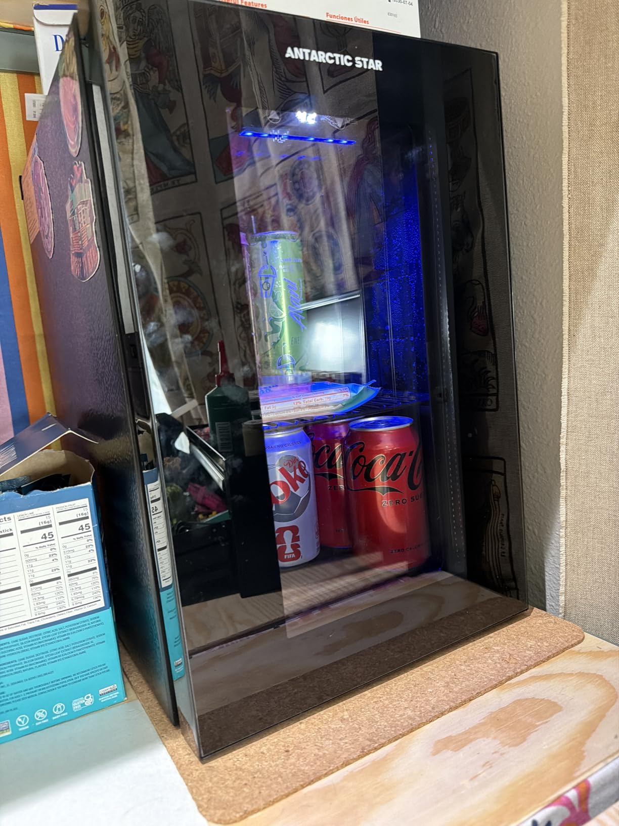 Antarctic Star 18L Beverage Refrigerator Cooler 24Can, Mini Fridge with Quiet Compressor, LED Light, Freestanding Small Fridge with Electronic Temperature Control for Home and Bar (40-61 ℉) customer photo 1