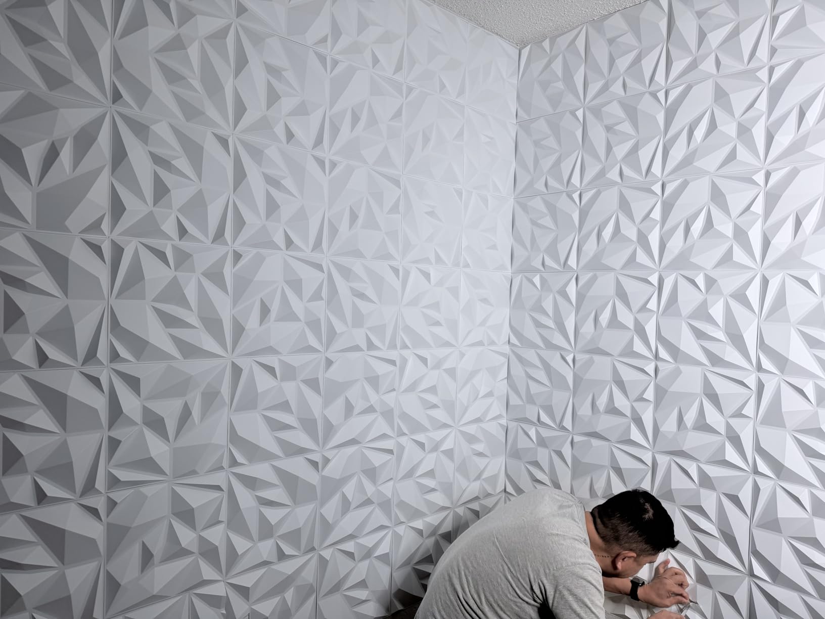 Art3d 20 Pack Decorative 3D Wall Panels for Interior Wall Decor Living Room, 11.8
