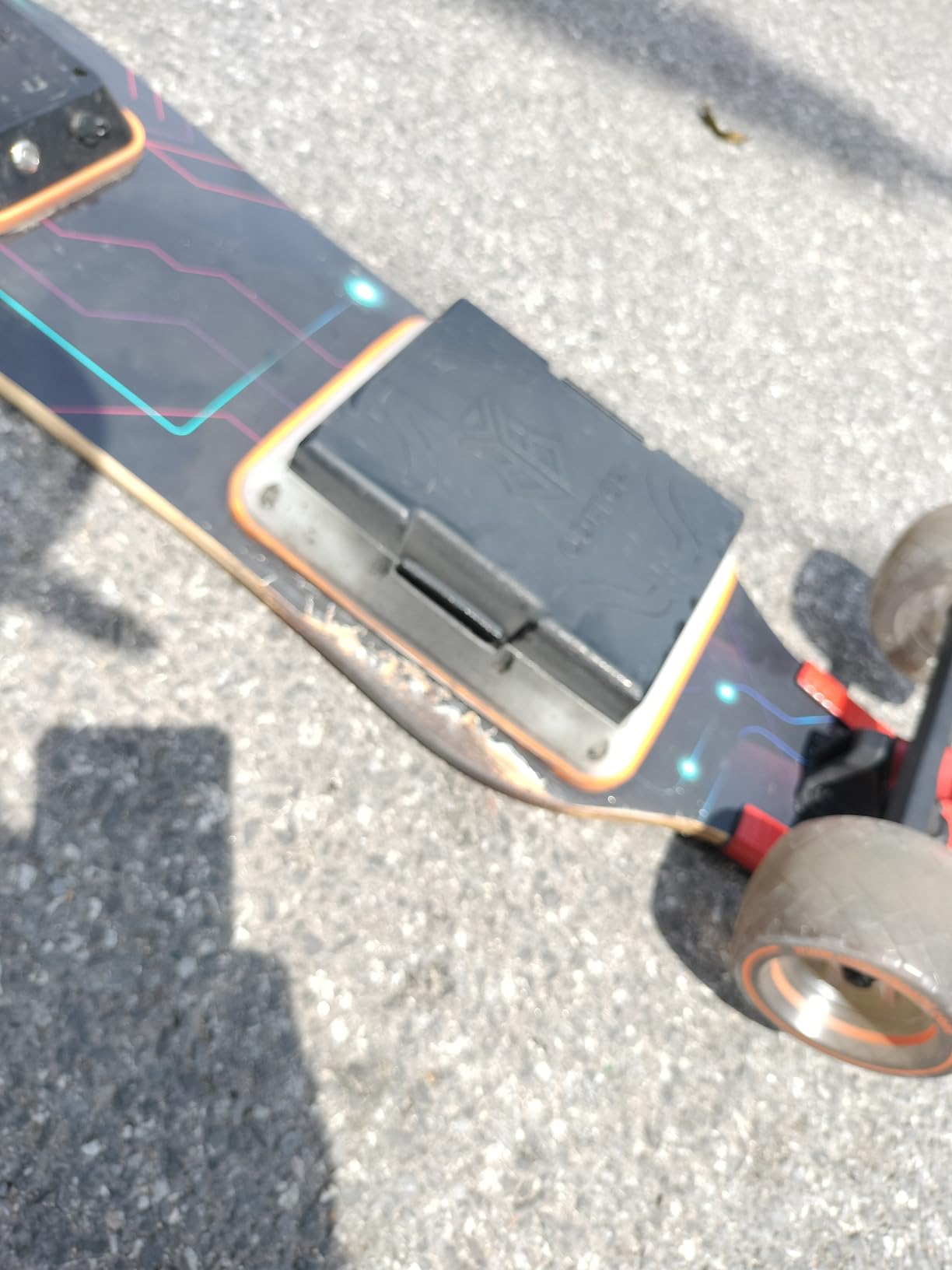 Electric Skateboard - Full-Screen LED Deck & Swappable Battery | Dual 600W Motors, 4 modes, 105*65mm Large PU Wheels, Swap Batteries in Seconds, 330lb Max Load, UL-Certified customer photo 1