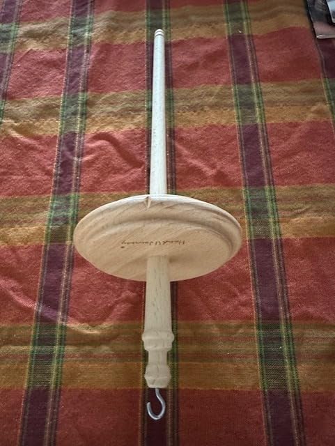 HAND U JOURNEY Beech Wood Top Whorl Drop Spindle, 11