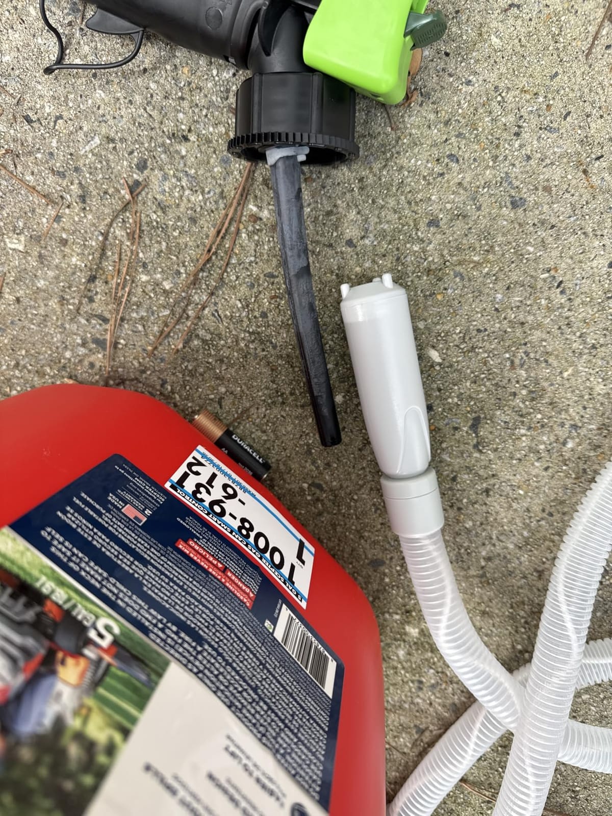 Automatic Fuel Transfer Pump with Auto-Stop 3.8 Gallon per Min 51 Extra Long Hose Battery or USB Powered 4 Can Adapters Fast and Safe Portable Gas Can Pump for Oil Diesel Gasoline. customer photo 2