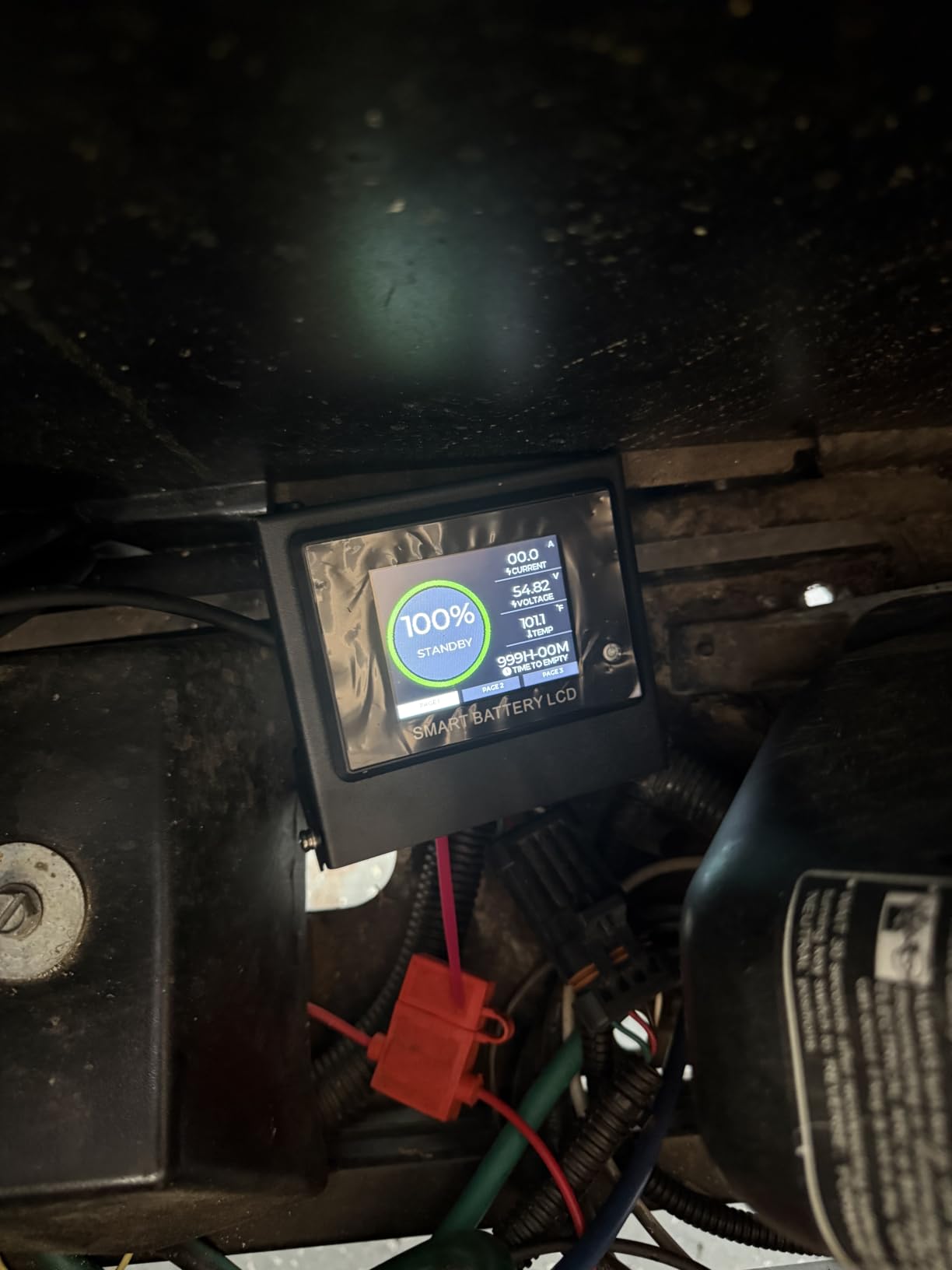 48V(51.2V) LiFePO4 Lithium Golf Cart Battery Built-in 250A BMS,with 48V 20A Lithium Battery Charger,Mobile APP,Touch Monitor,Port Plug and retention strap,6000+ Cycles,Perfect for Golf Carts (Plastic) customer photo 2